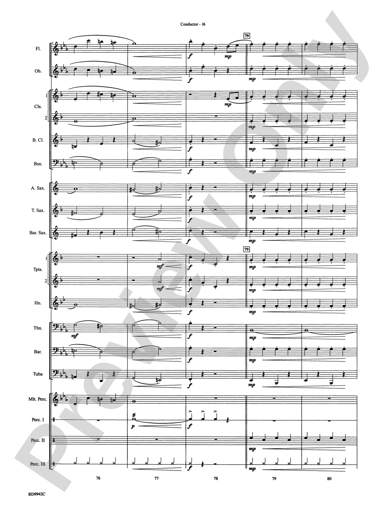 Sleigh Ride: Concert Band Conductor Score & Parts