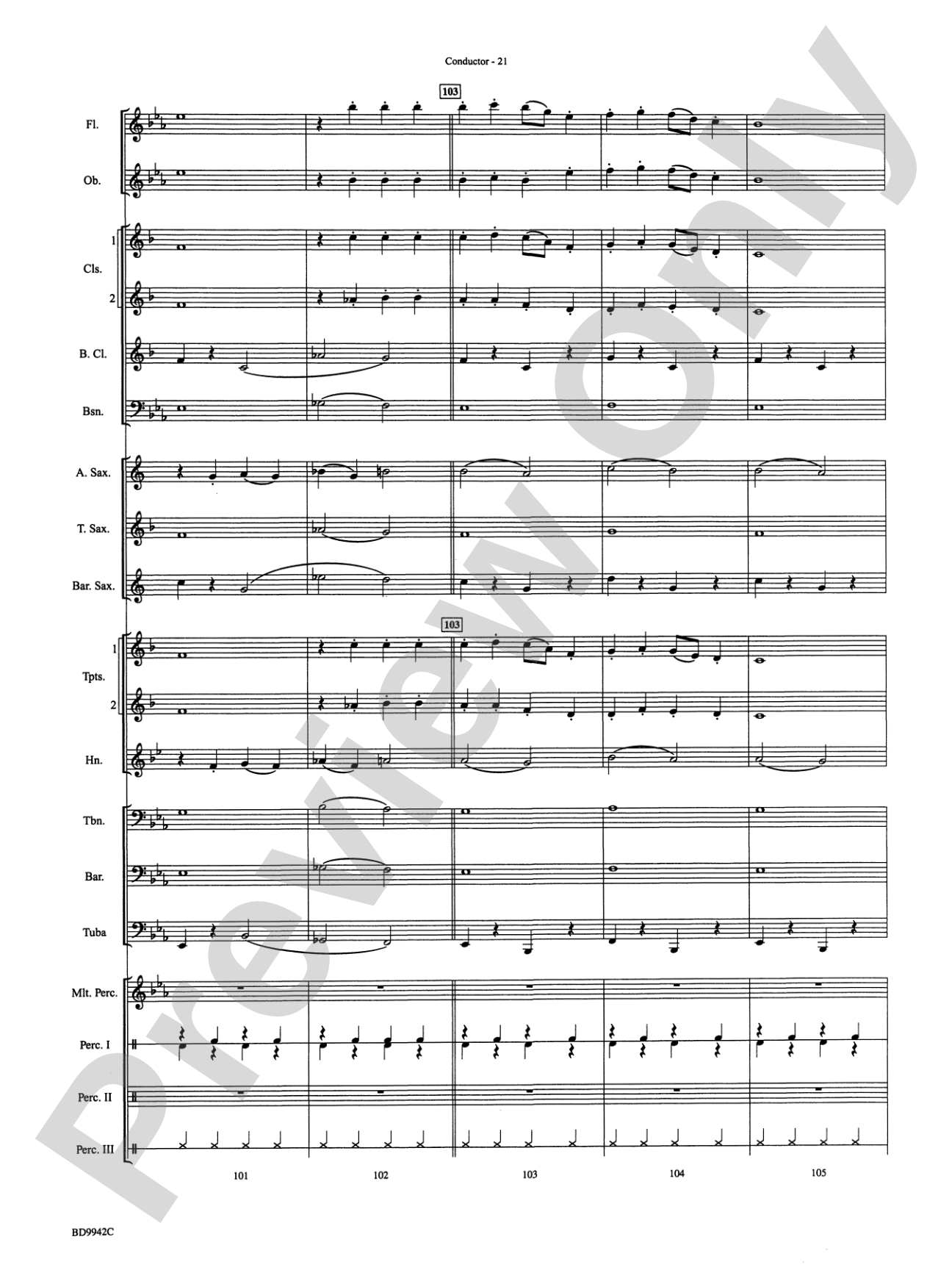 Sleigh Ride: Concert Band Conductor Score & Parts