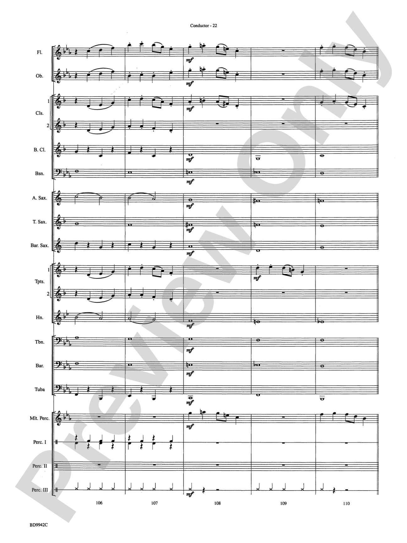 Sleigh Ride: Concert Band Conductor Score & Parts