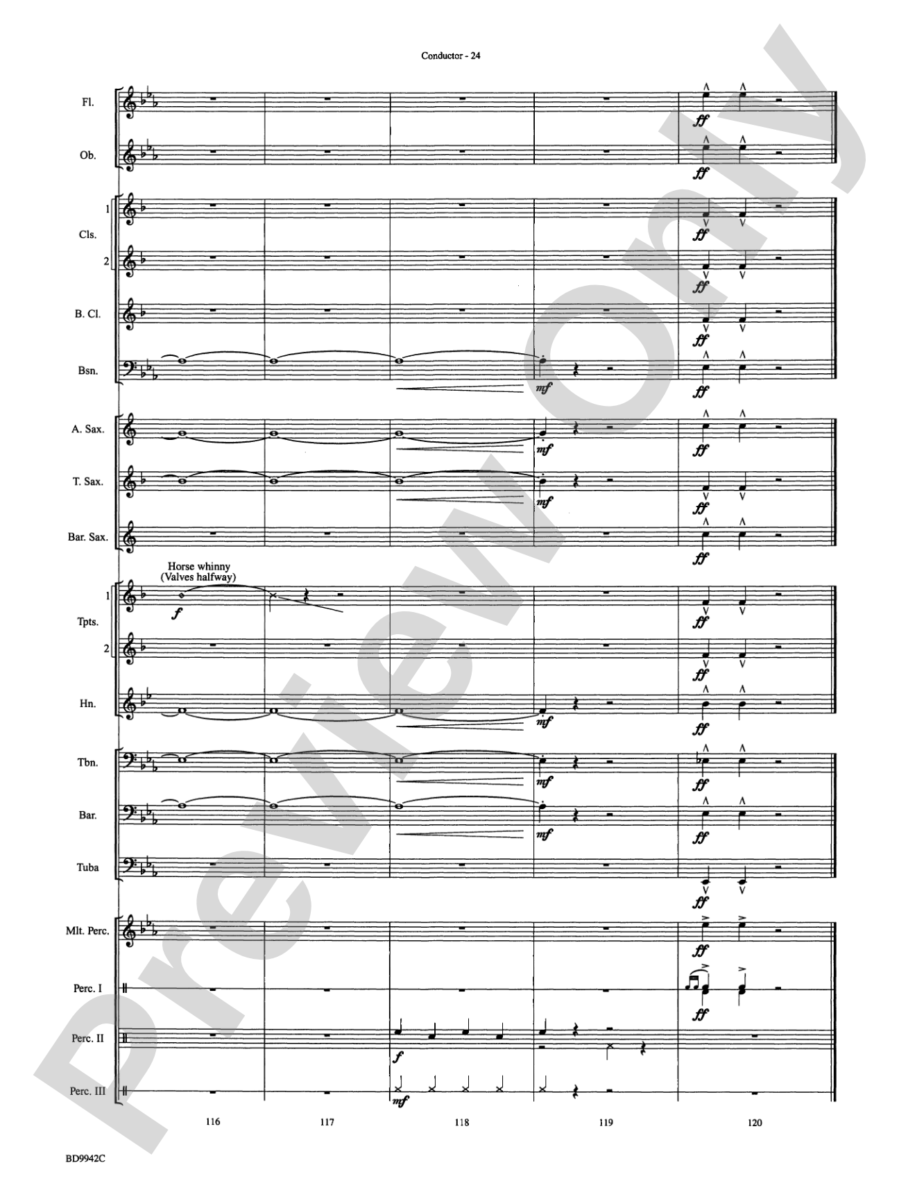 Sleigh Ride: Concert Band Conductor Score & Parts
