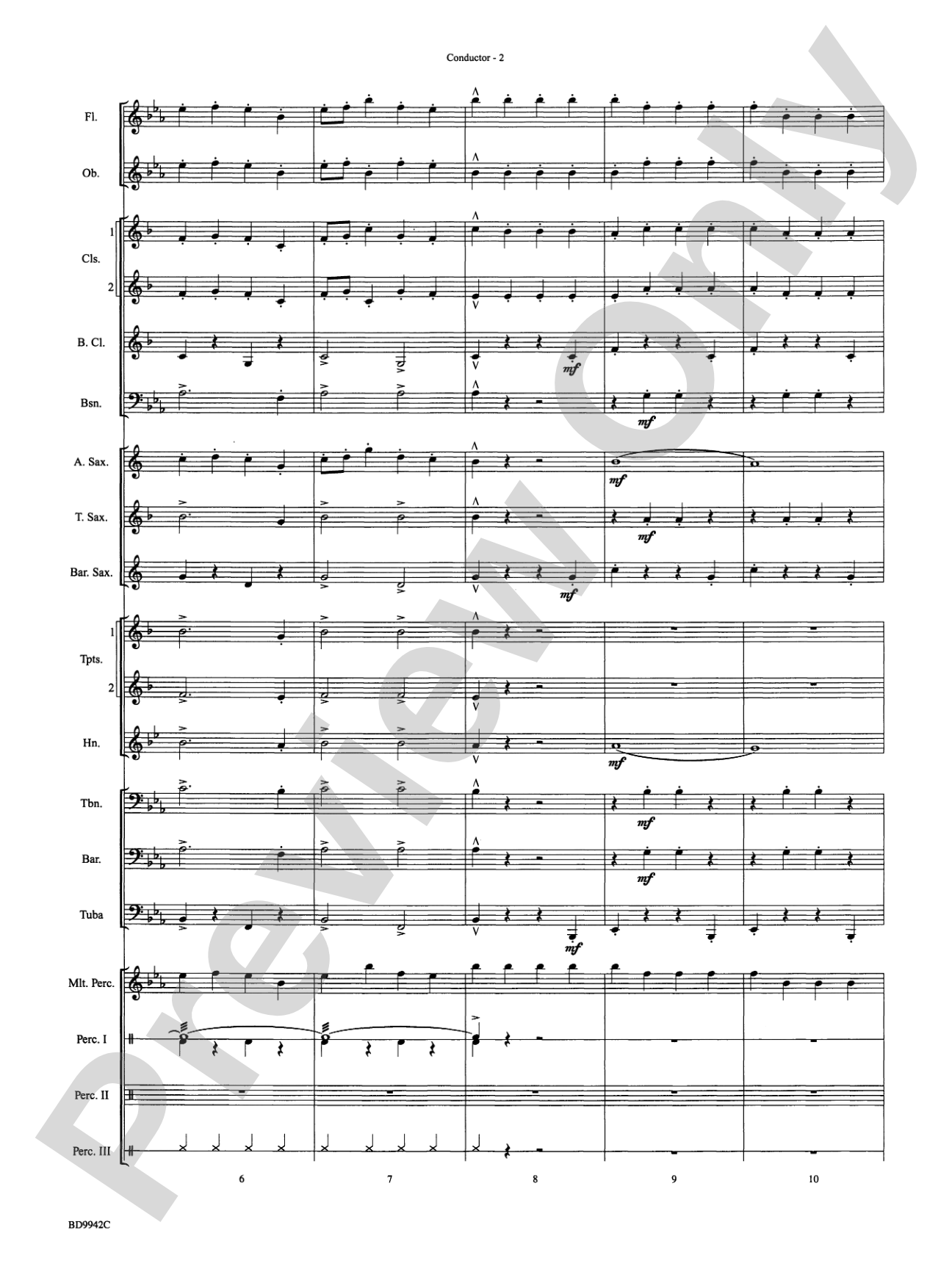 Sleigh Ride: Concert Band Conductor Score & Parts