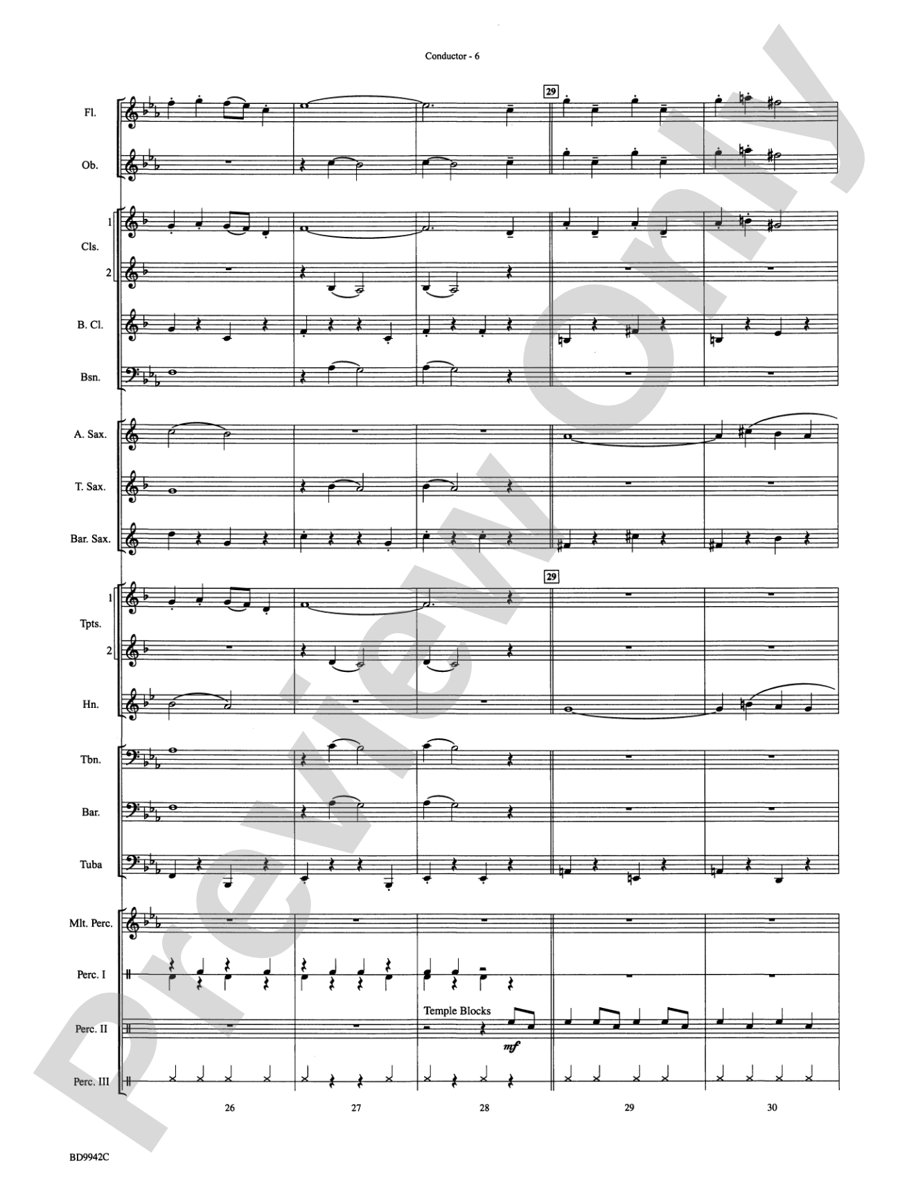 Sleigh Ride: Concert Band Conductor Score & Parts