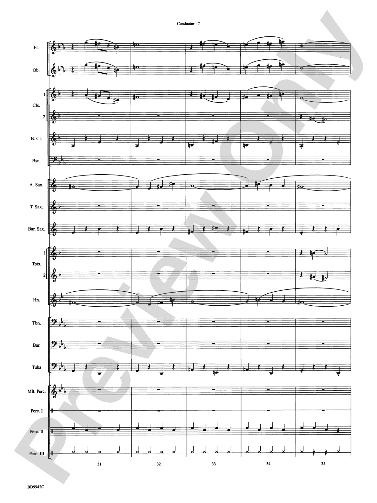 Sleigh Ride: Concert Band Conductor Score & Parts
