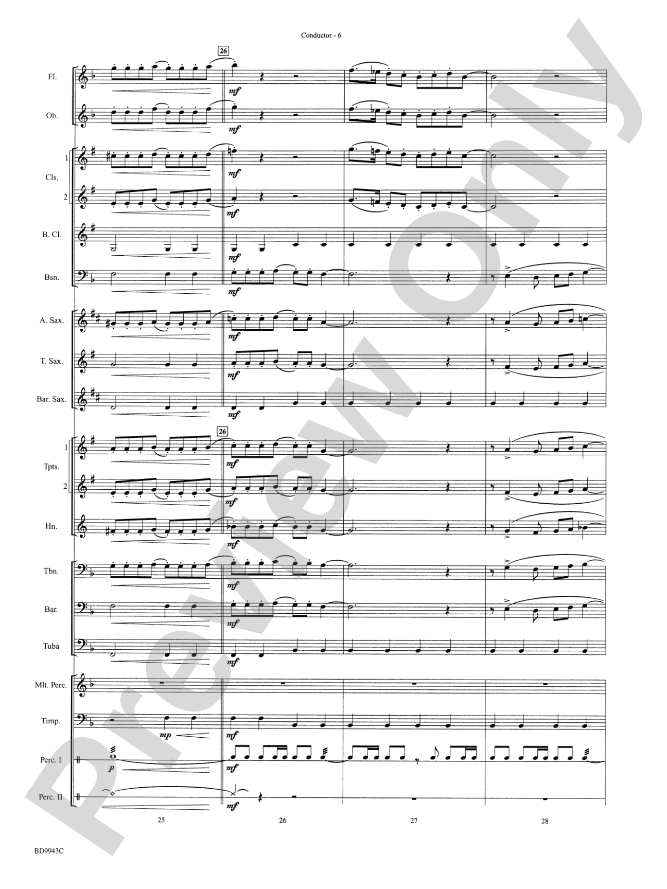 Christmas Fanfare: Concert Band Conductor Score & Parts
