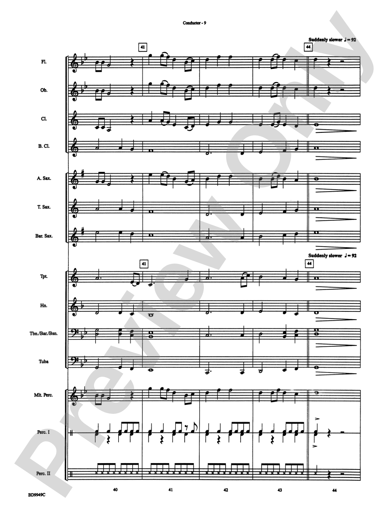 Ancient Spirits: Concert Band Conductor Score & Parts