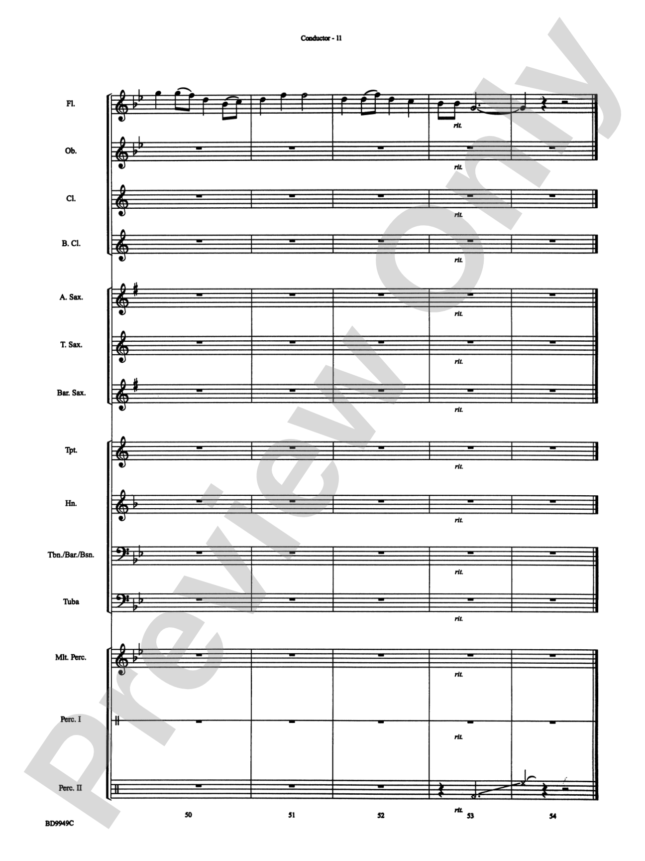 Ancient Spirits: Concert Band Conductor Score & Parts