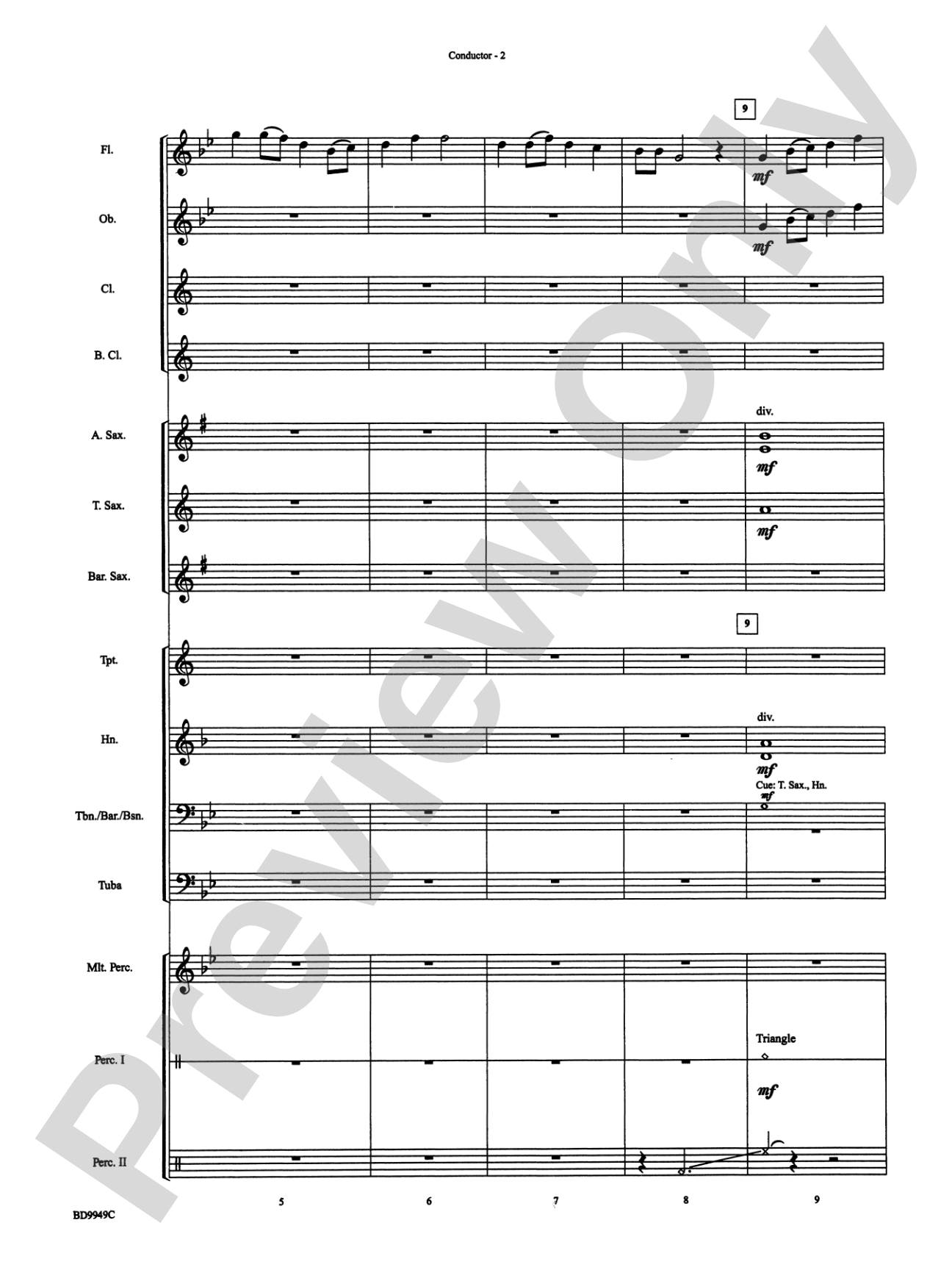 Ancient Spirits: Concert Band Conductor Score & Parts