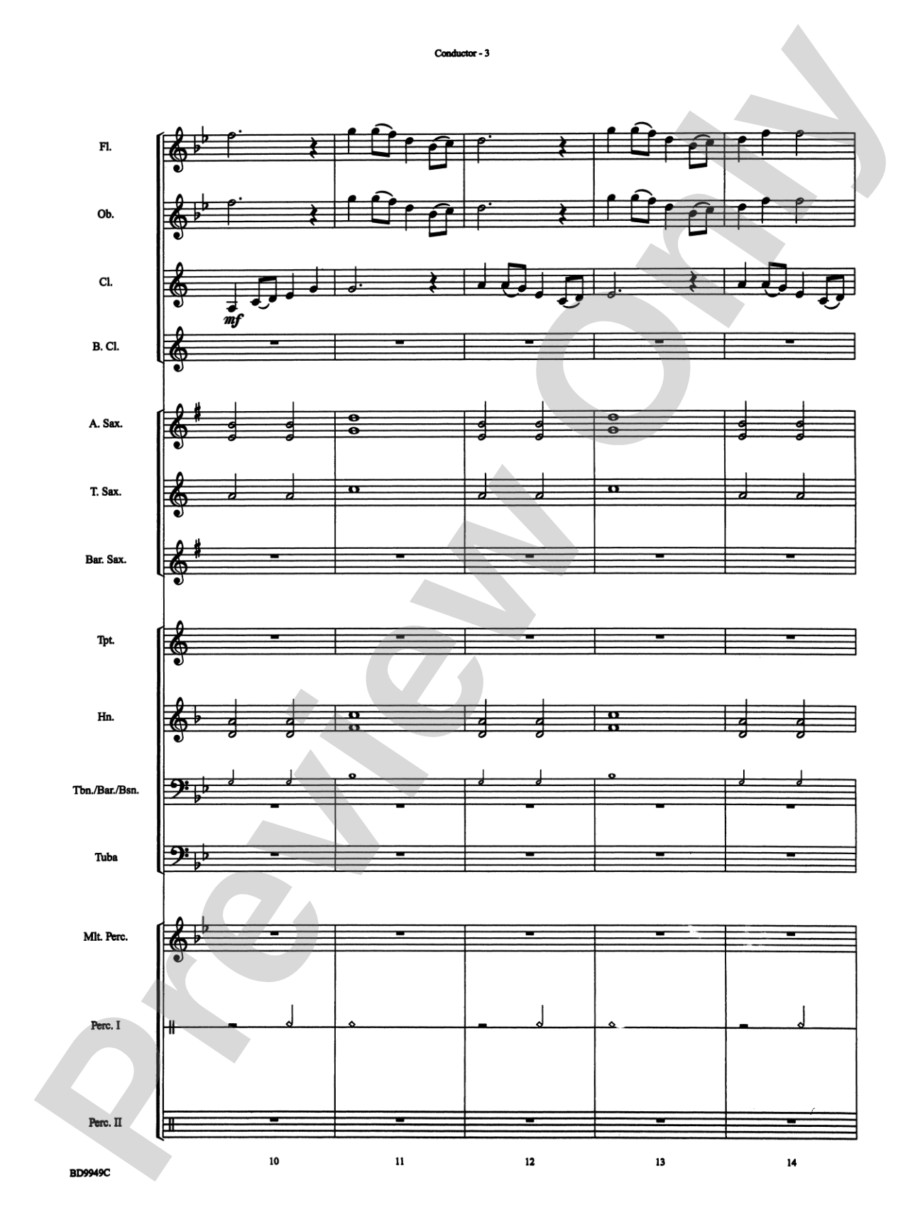 Ancient Spirits: Concert Band Conductor Score & Parts