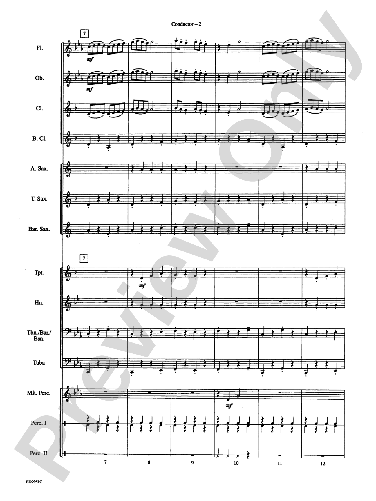 Creepy Crawlies: Concert Band Conductor Score & Parts