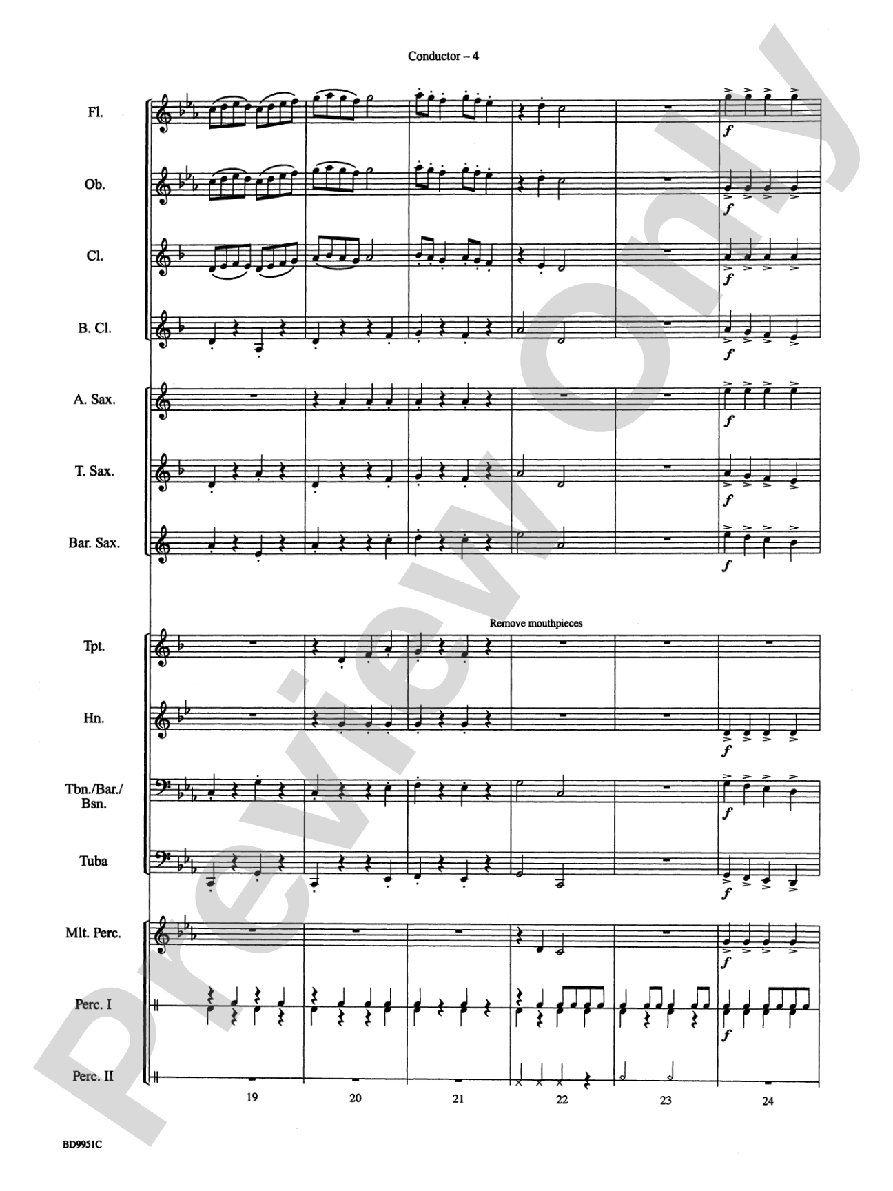 Creepy Crawlies: Concert Band Conductor Score & Parts