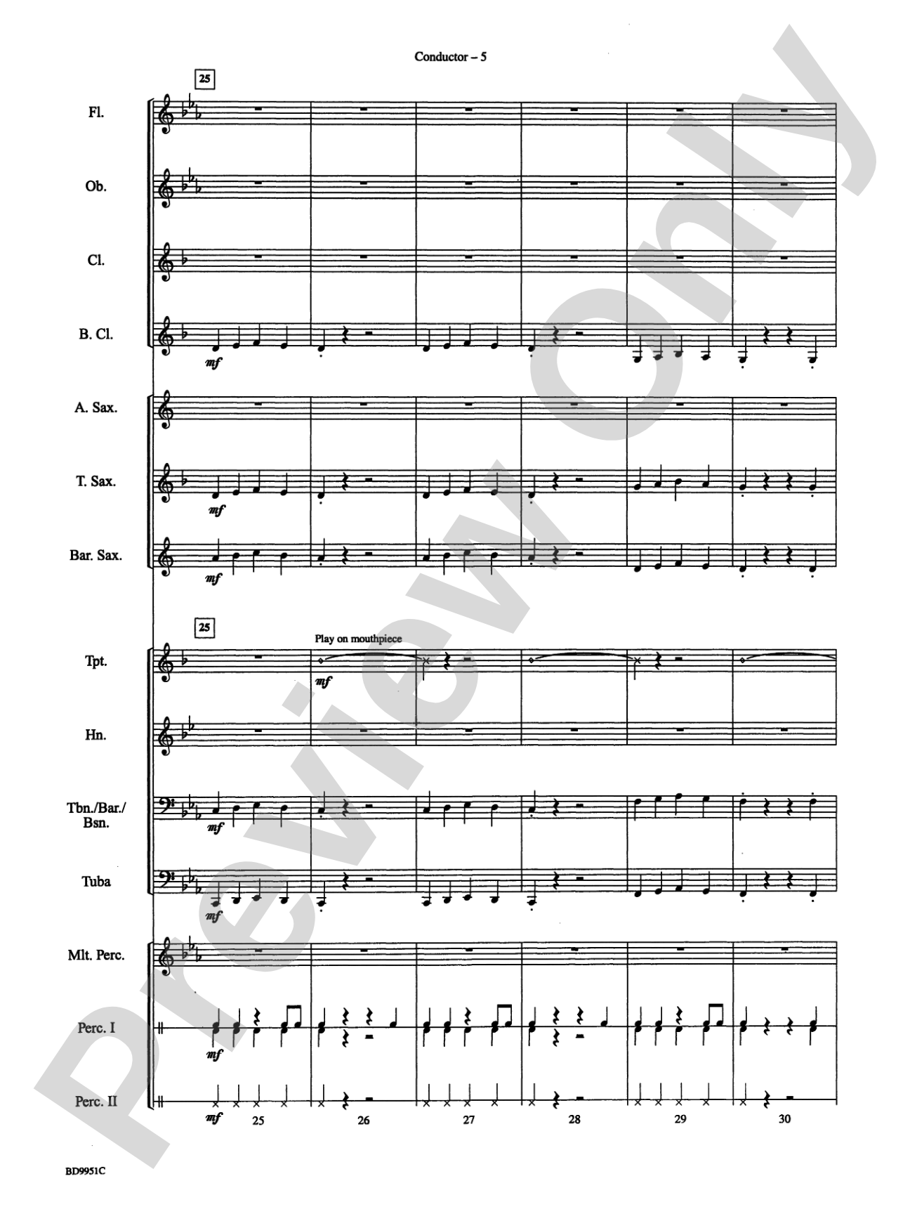 Creepy Crawlies: Concert Band Conductor Score & Parts