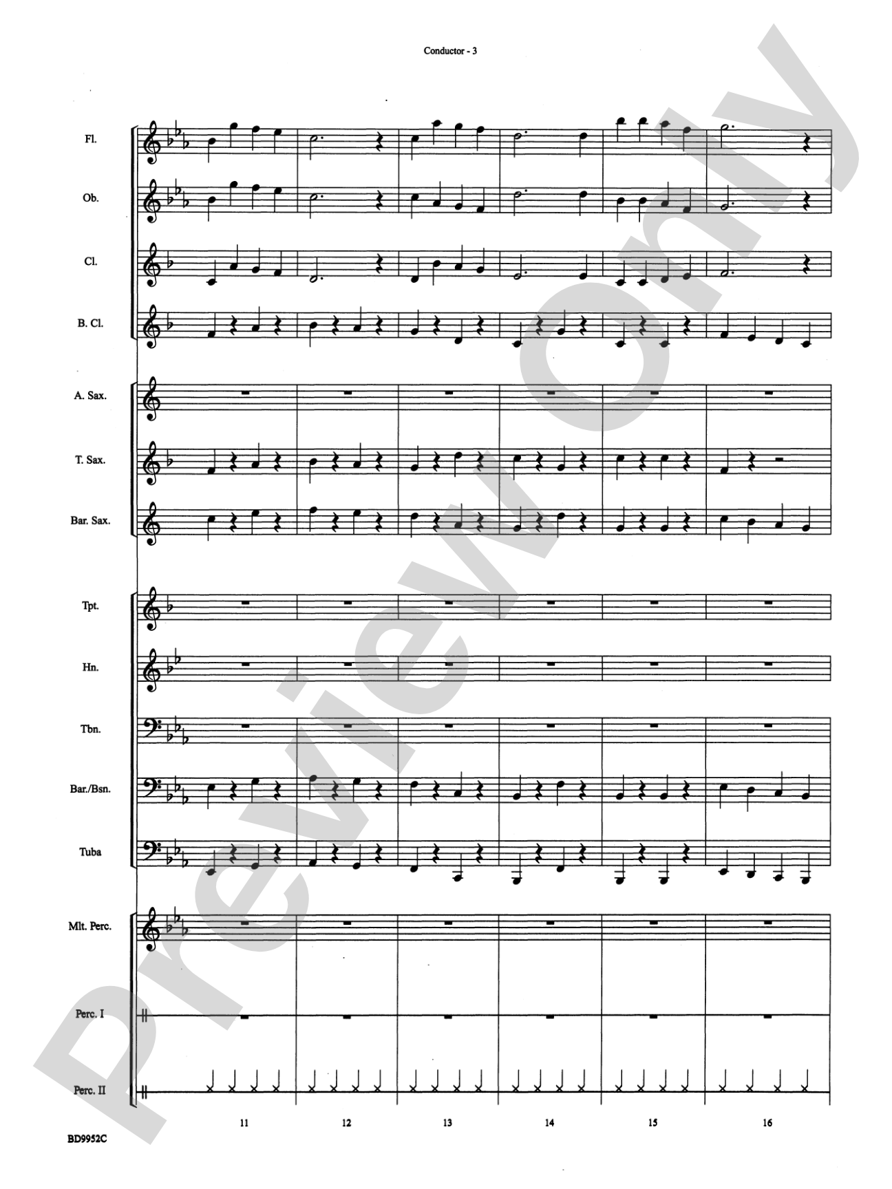 Jingle Bones: Concert Band Conductor Score & Parts