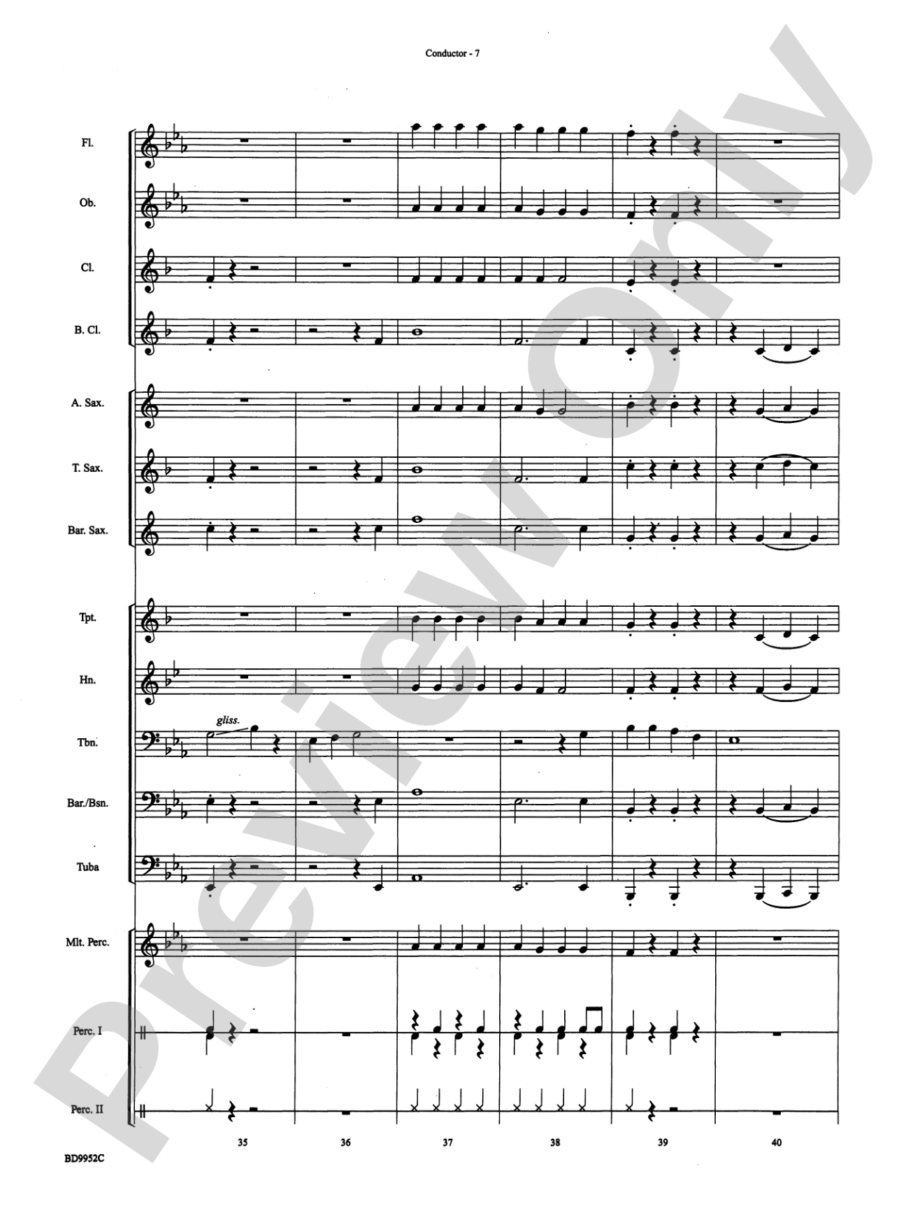 Jingle Bones: Concert Band Conductor Score & Parts