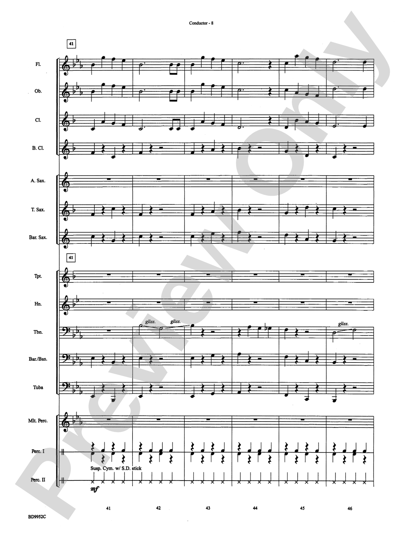 Jingle Bones: Concert Band Conductor Score & Parts