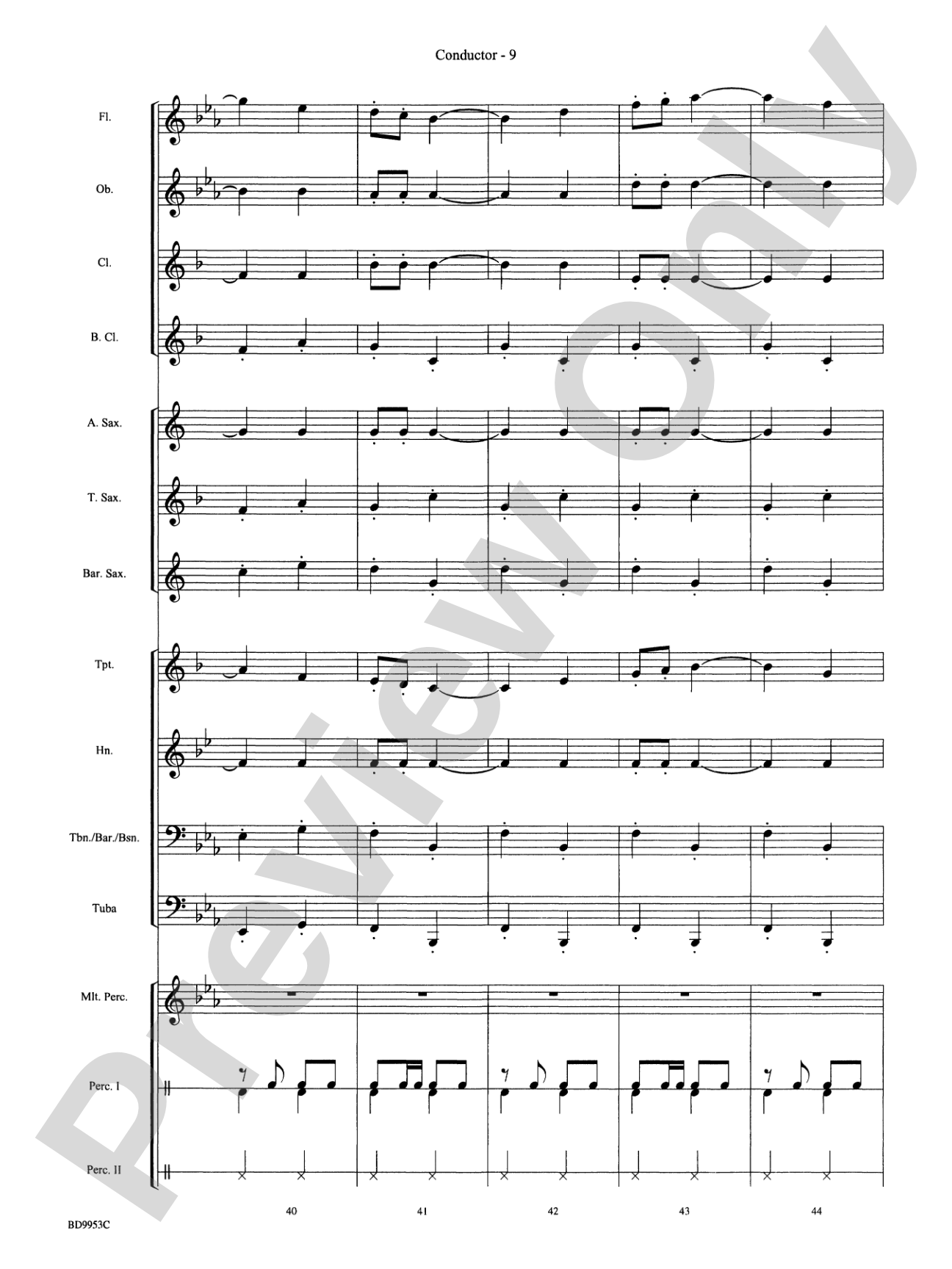 Manhattan Beach: Concert Band Conductor Score & Parts