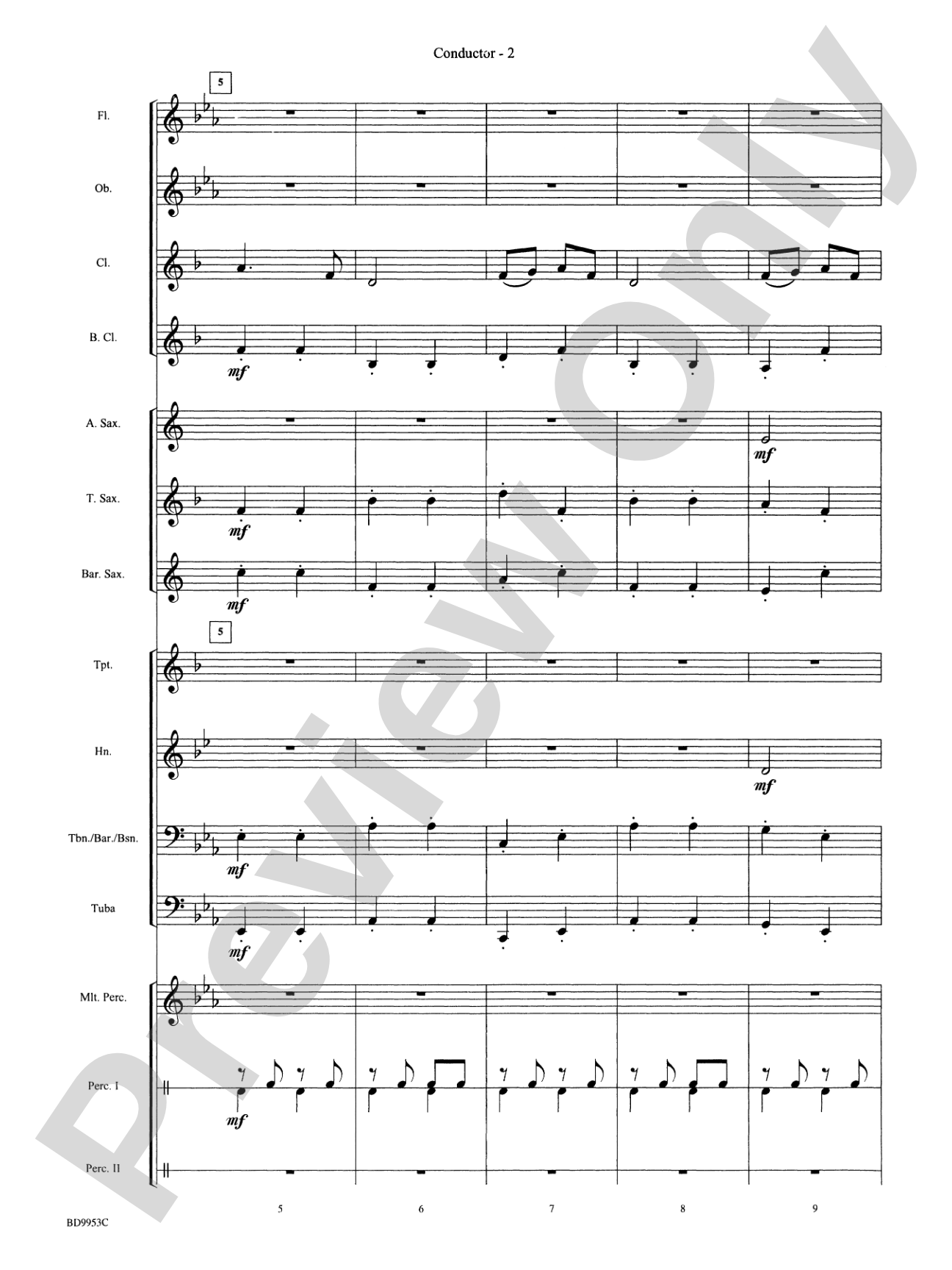 Manhattan Beach: Concert Band Conductor Score & Parts