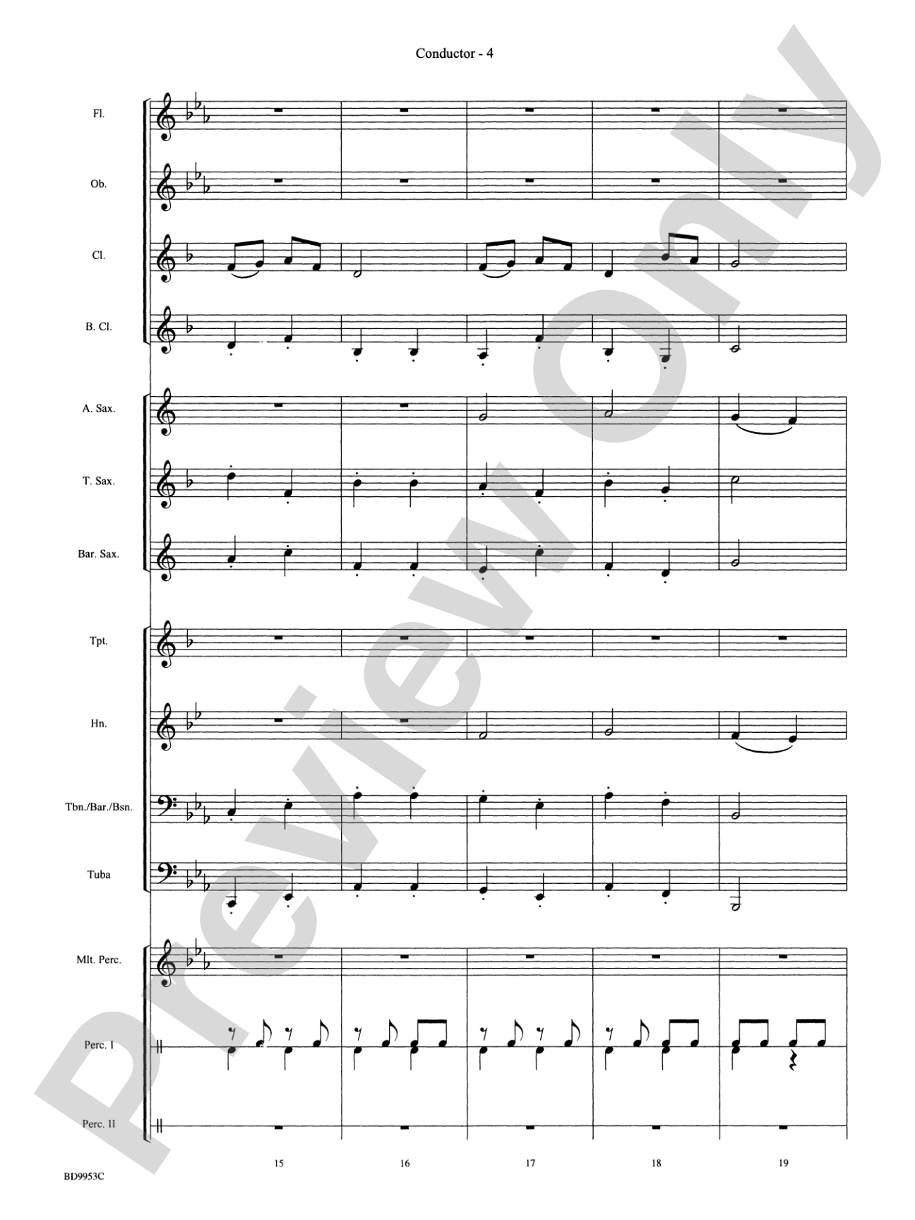 Manhattan Beach: Concert Band Conductor Score & Parts