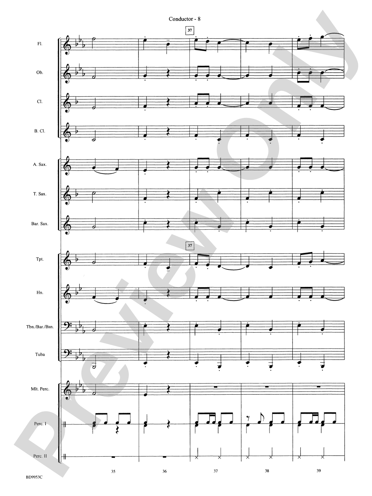 Manhattan Beach: Concert Band Conductor Score & Parts