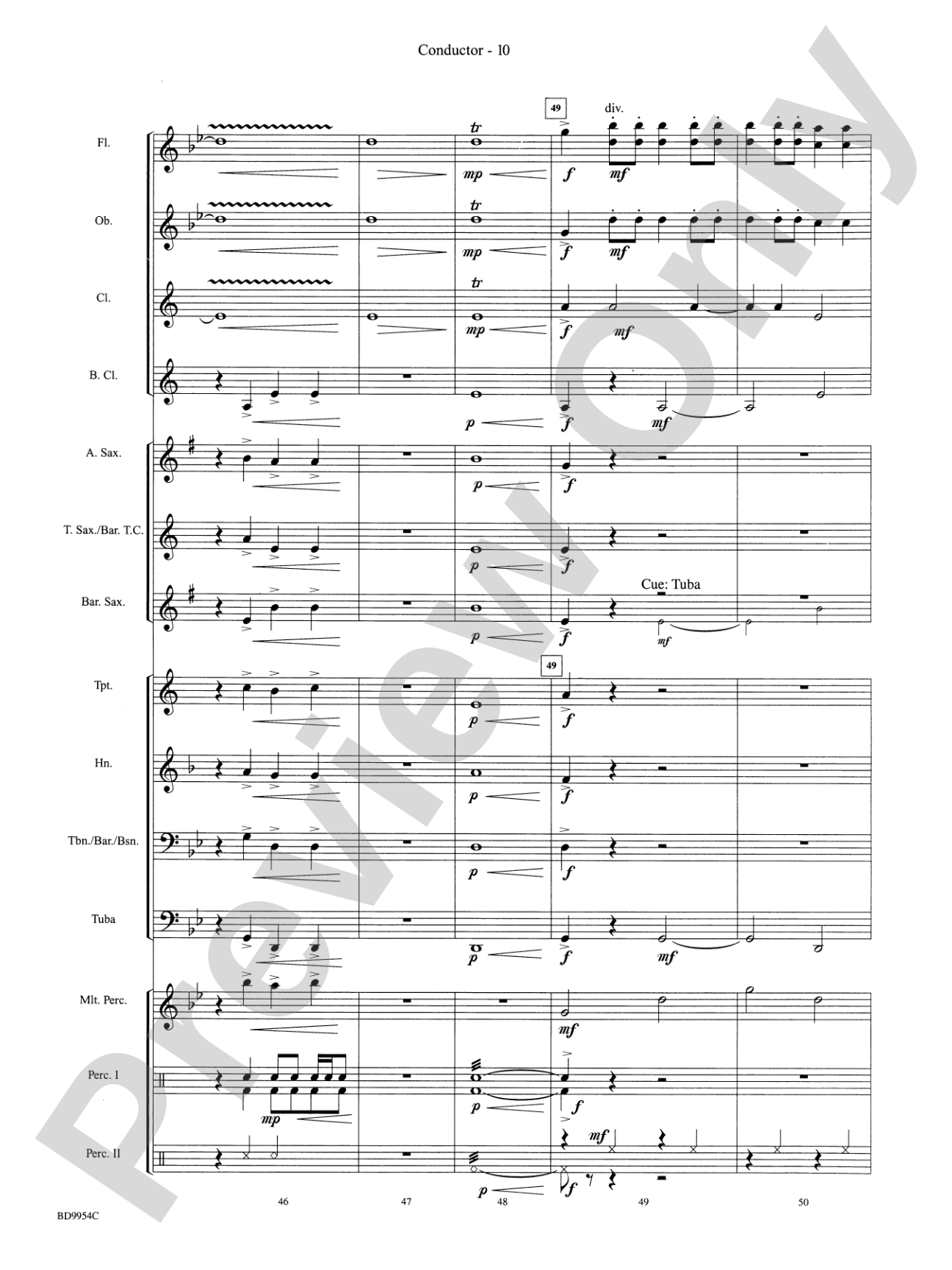 The Sound and the Fury: Concert Band Conductor Score & Parts