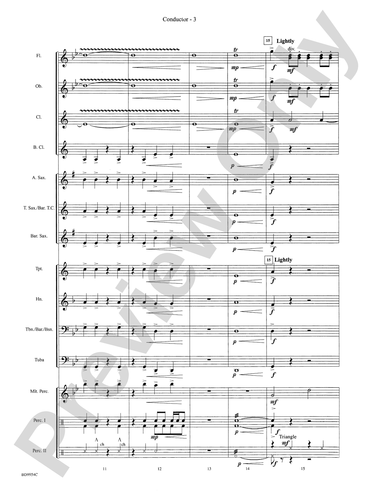 The Sound and the Fury: Concert Band Conductor Score & Parts