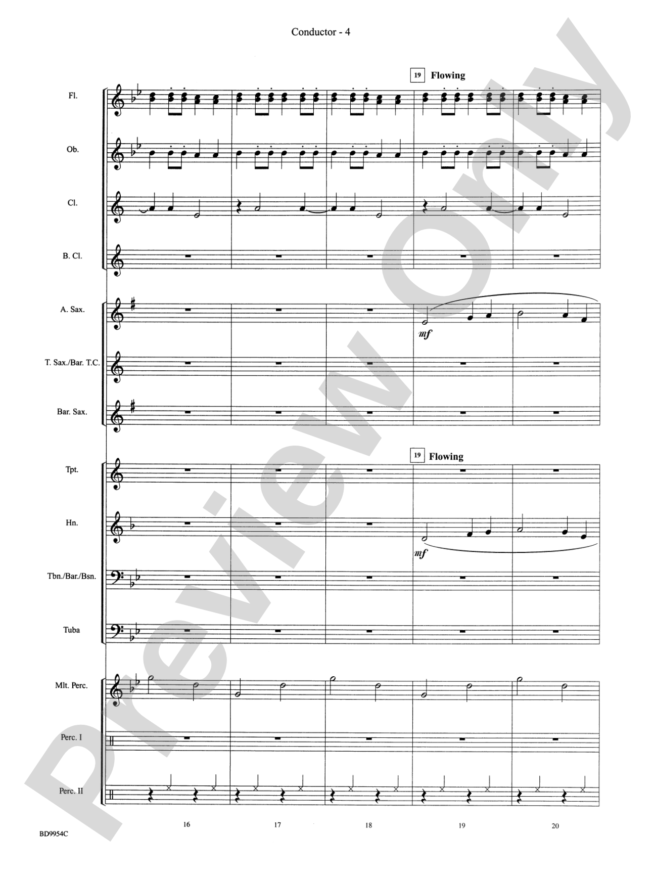 The Sound and the Fury: Concert Band Conductor Score & Parts