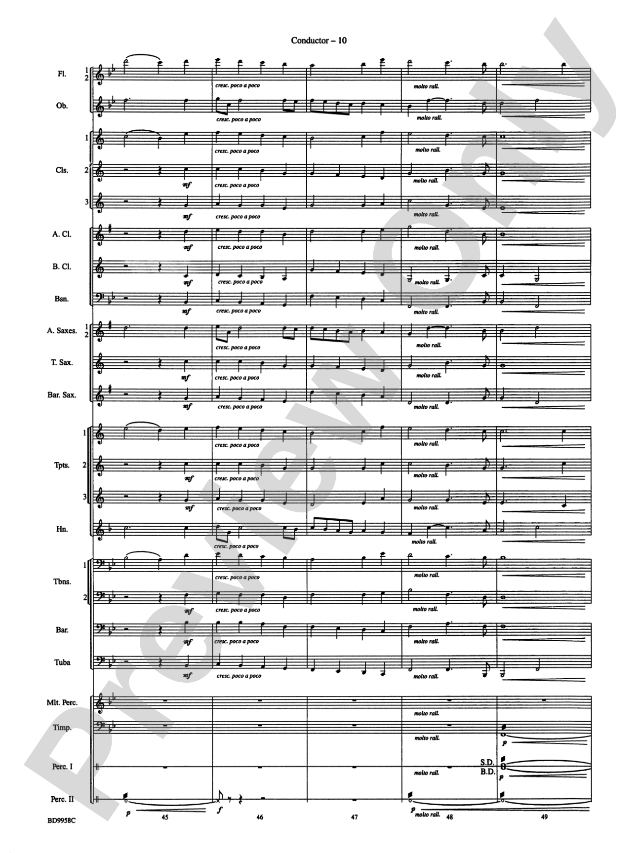 Fanfare and Processional on an Old English Carol: Concert Band Conductor Score & Parts