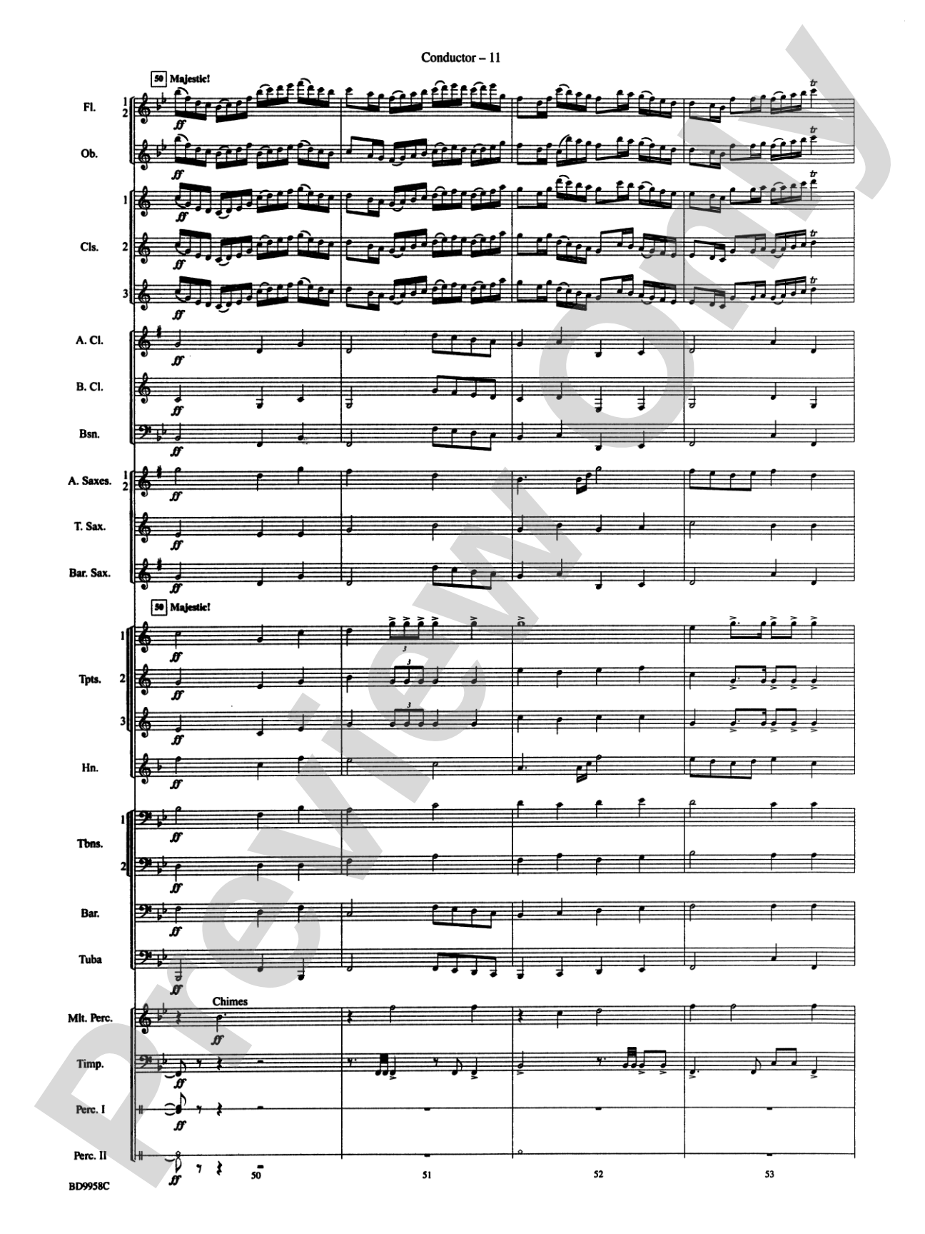 Fanfare and Processional on an Old English Carol: Concert Band Conductor Score & Parts