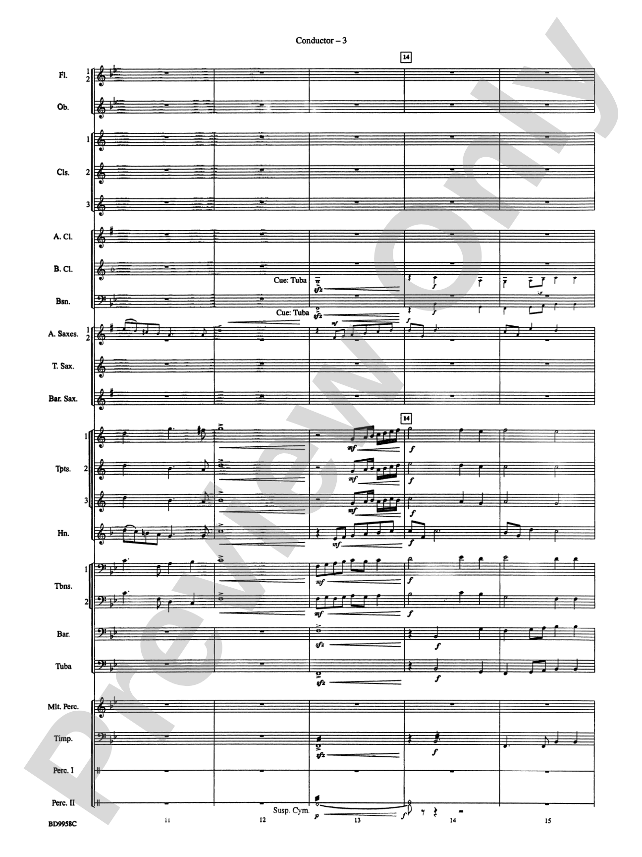 Fanfare and Processional on an Old English Carol: Concert Band Conductor Score & Parts