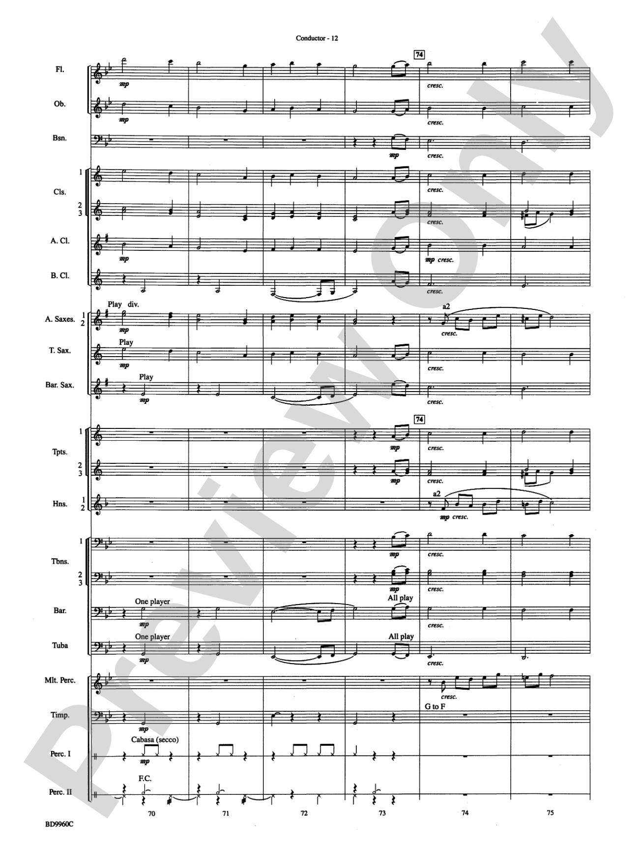 Star of Wonder: Concert Band Conductor Score & Parts