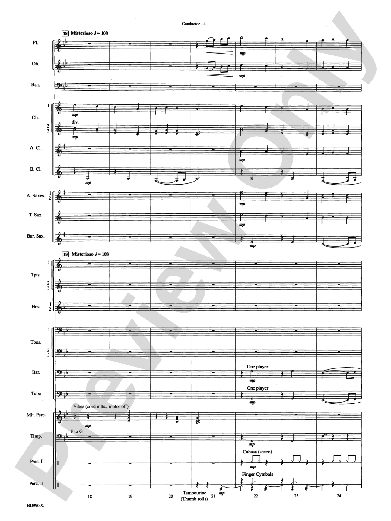 Star of Wonder: Concert Band Conductor Score & Parts