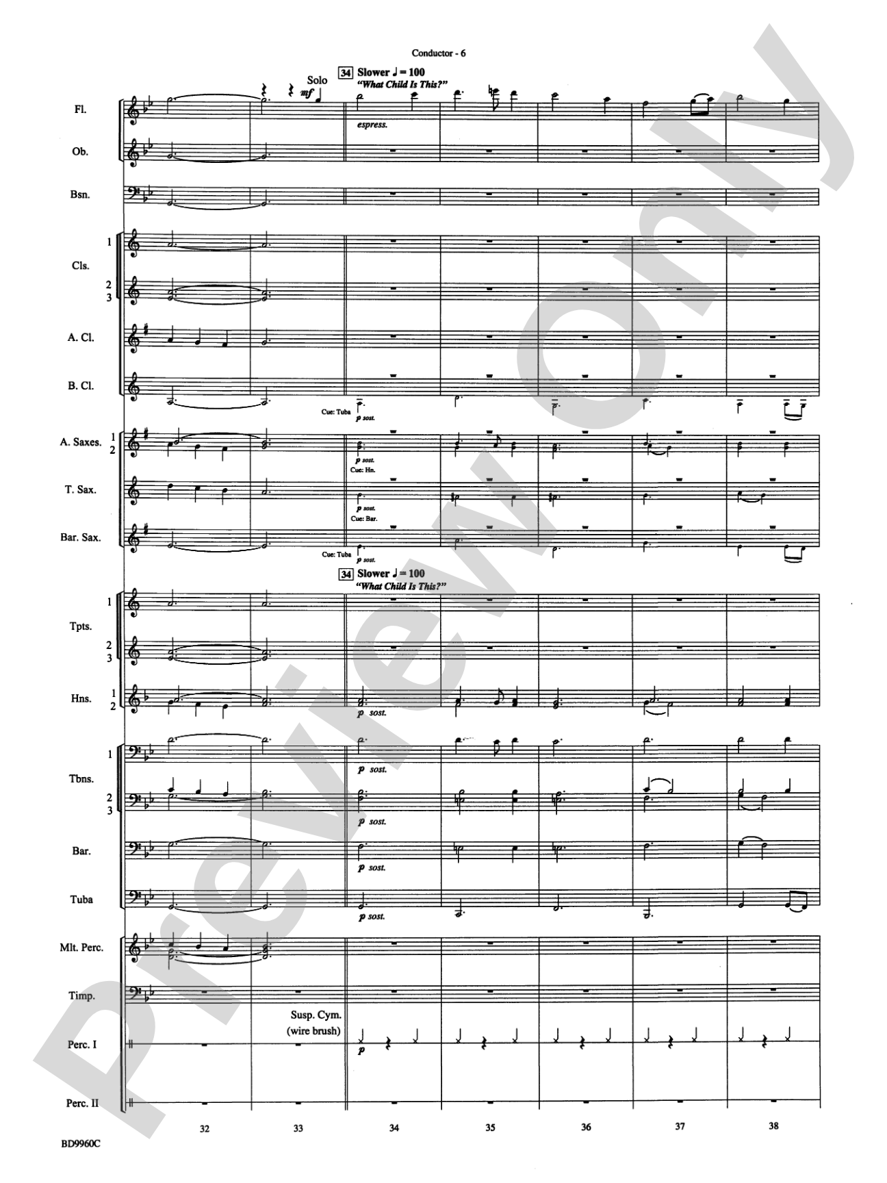 Star of Wonder: Concert Band Conductor Score & Parts
