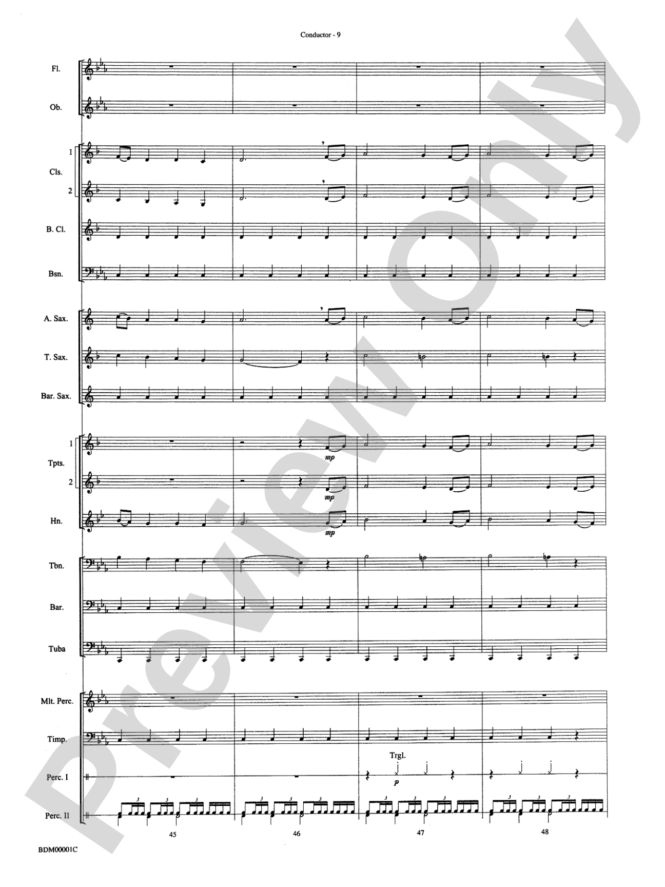 Annabel Lee: Concert Band Conductor Score & Parts