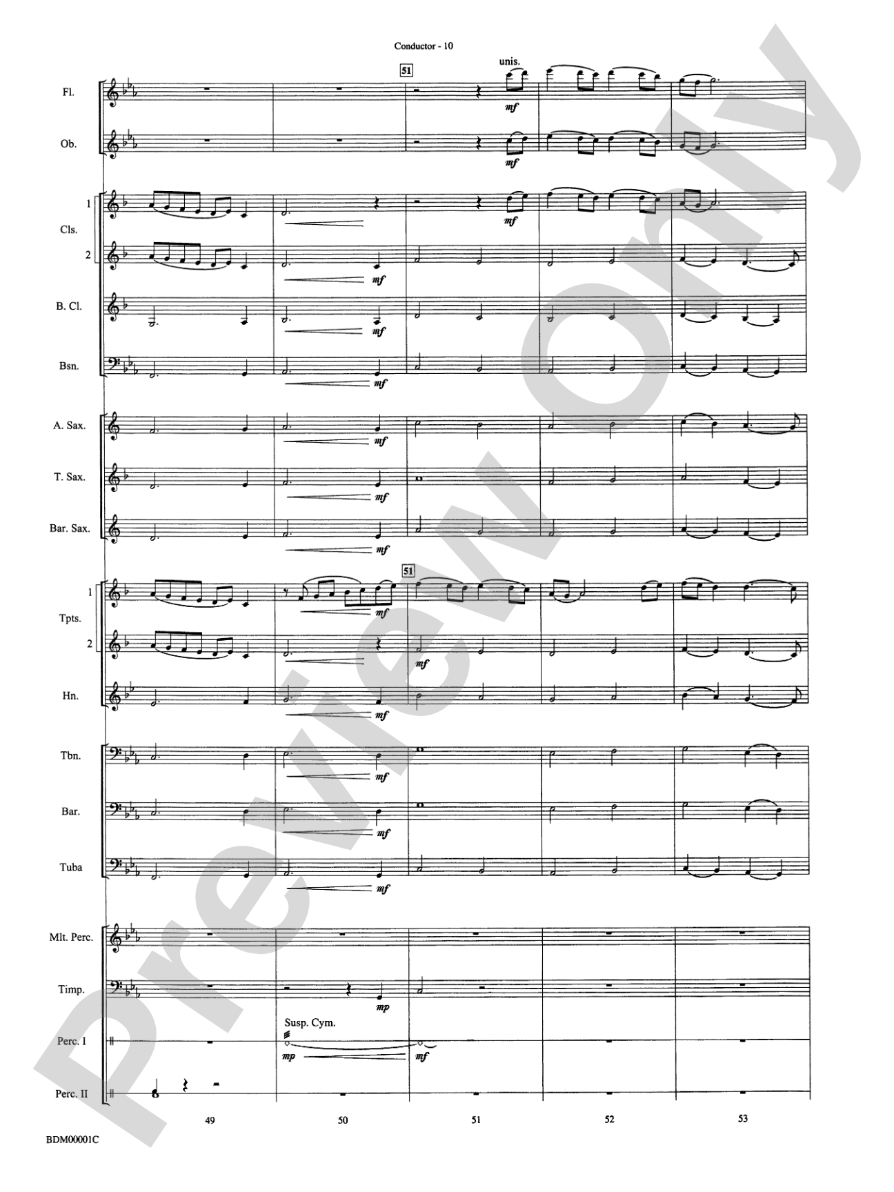 Annabel Lee: Concert Band Conductor Score & Parts