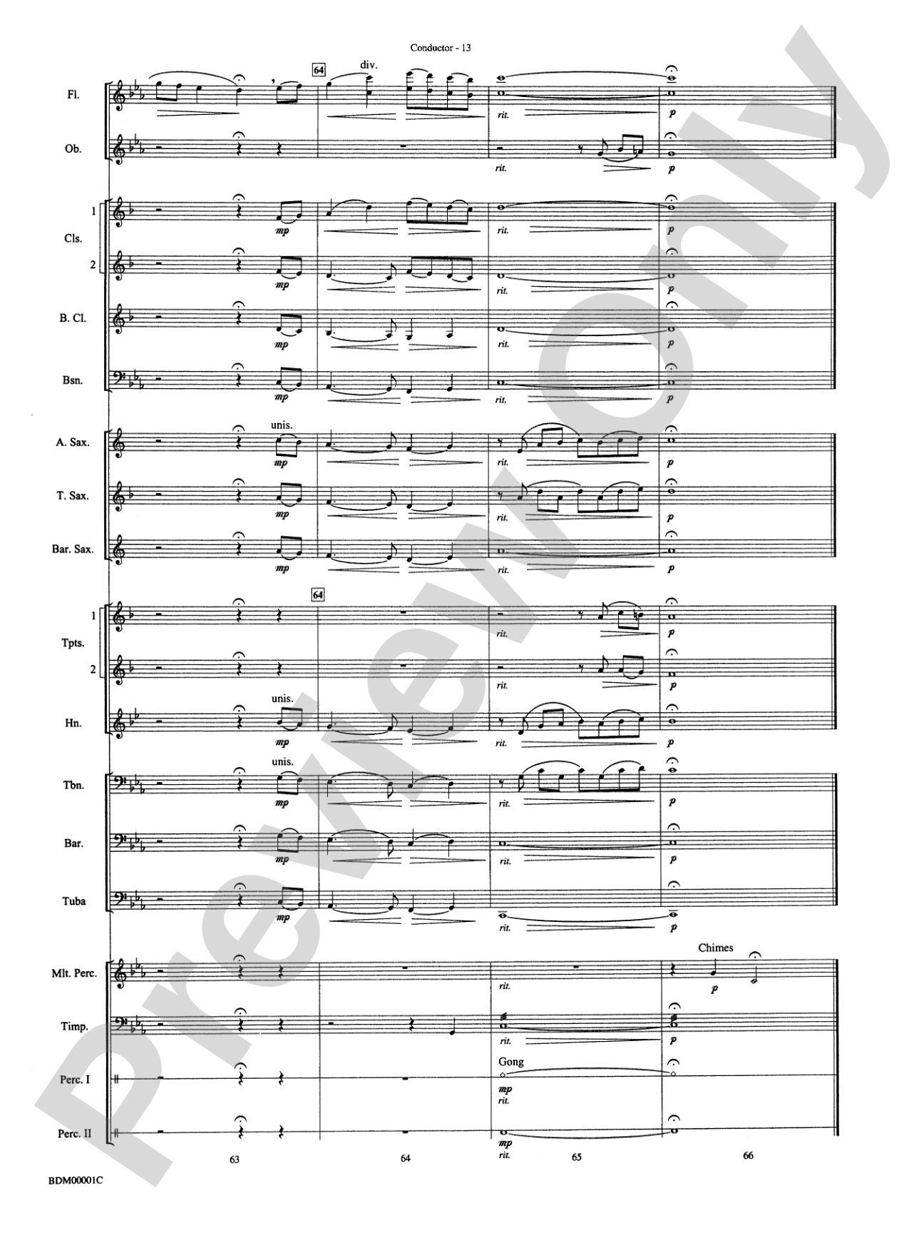 Annabel Lee: Concert Band Conductor Score & Parts