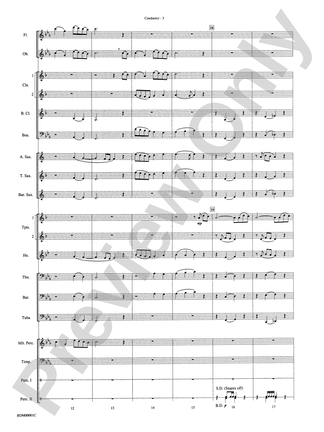 Annabel Lee: Concert Band Conductor Score & Parts