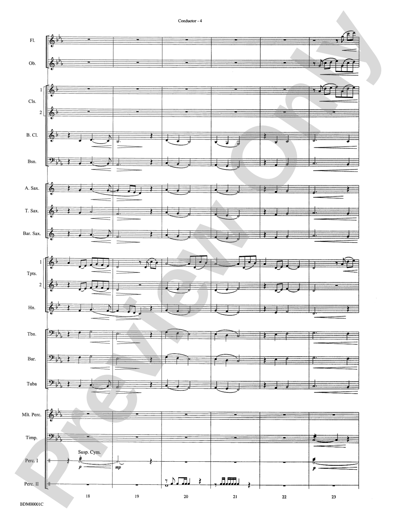 Annabel Lee: Concert Band Conductor Score & Parts