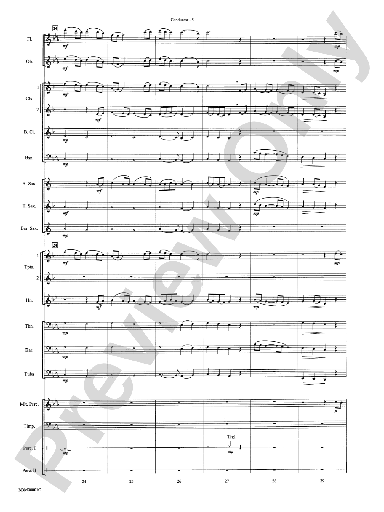 Annabel Lee: Concert Band Conductor Score & Parts