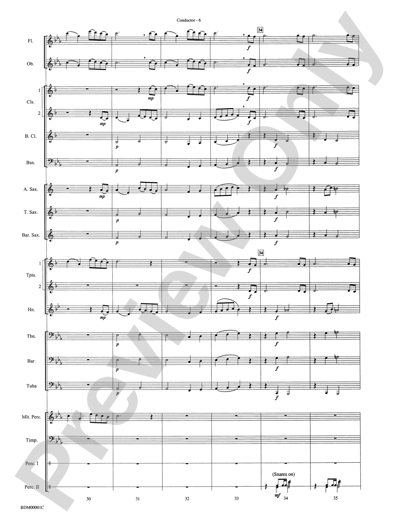 Annabel Lee: Concert Band Conductor Score & Parts