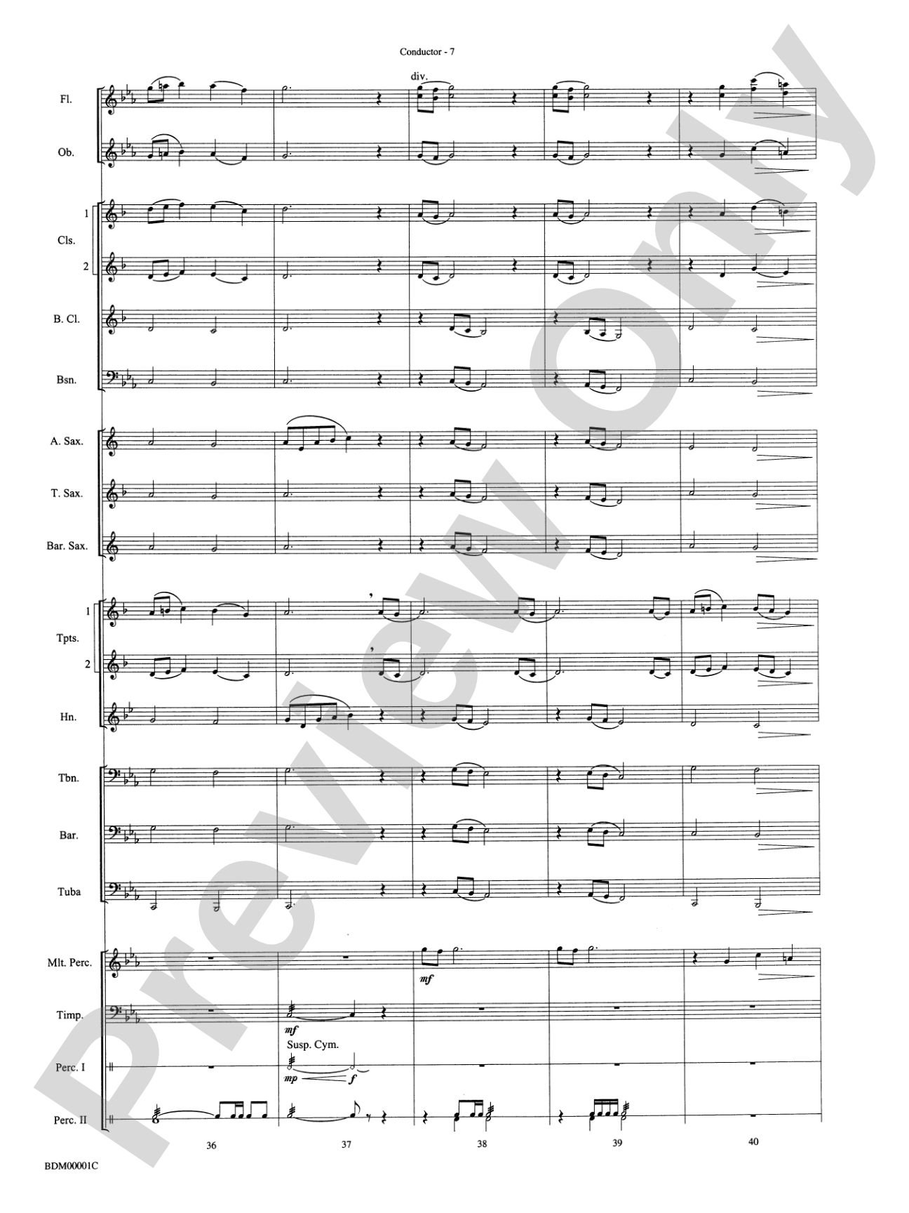 Annabel Lee: Concert Band Conductor Score & Parts