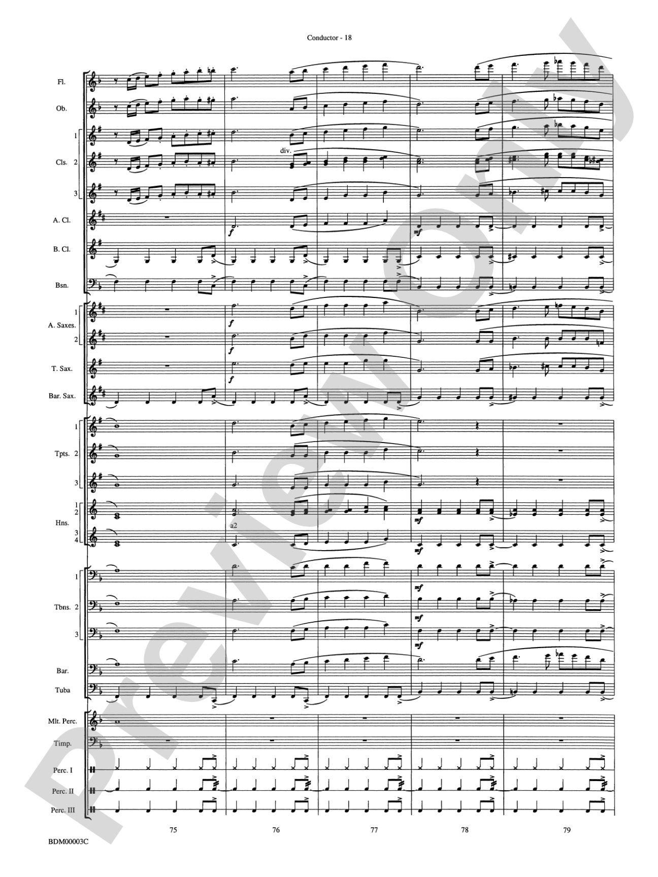 Overture de Argentina: Concert Band Conductor Score & Parts