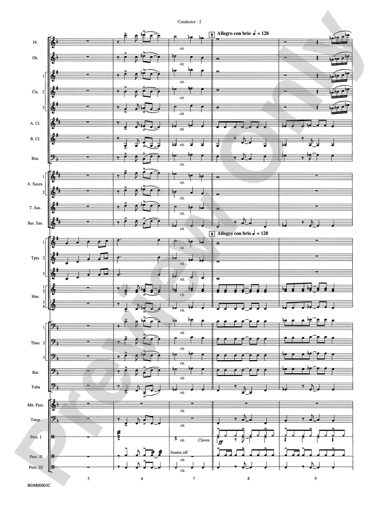 Overture de Argentina: Concert Band Conductor Score & Parts