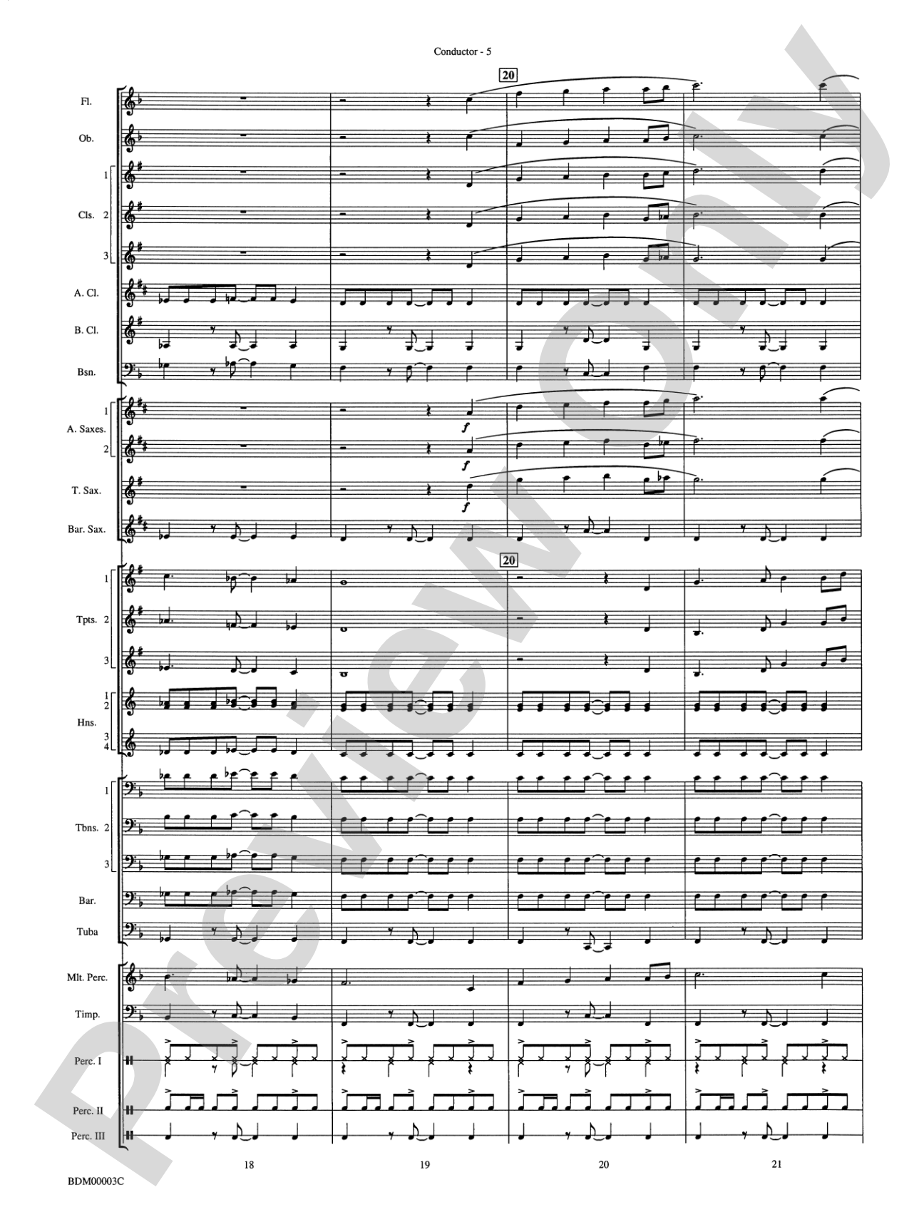 Overture de Argentina: Concert Band Conductor Score & Parts