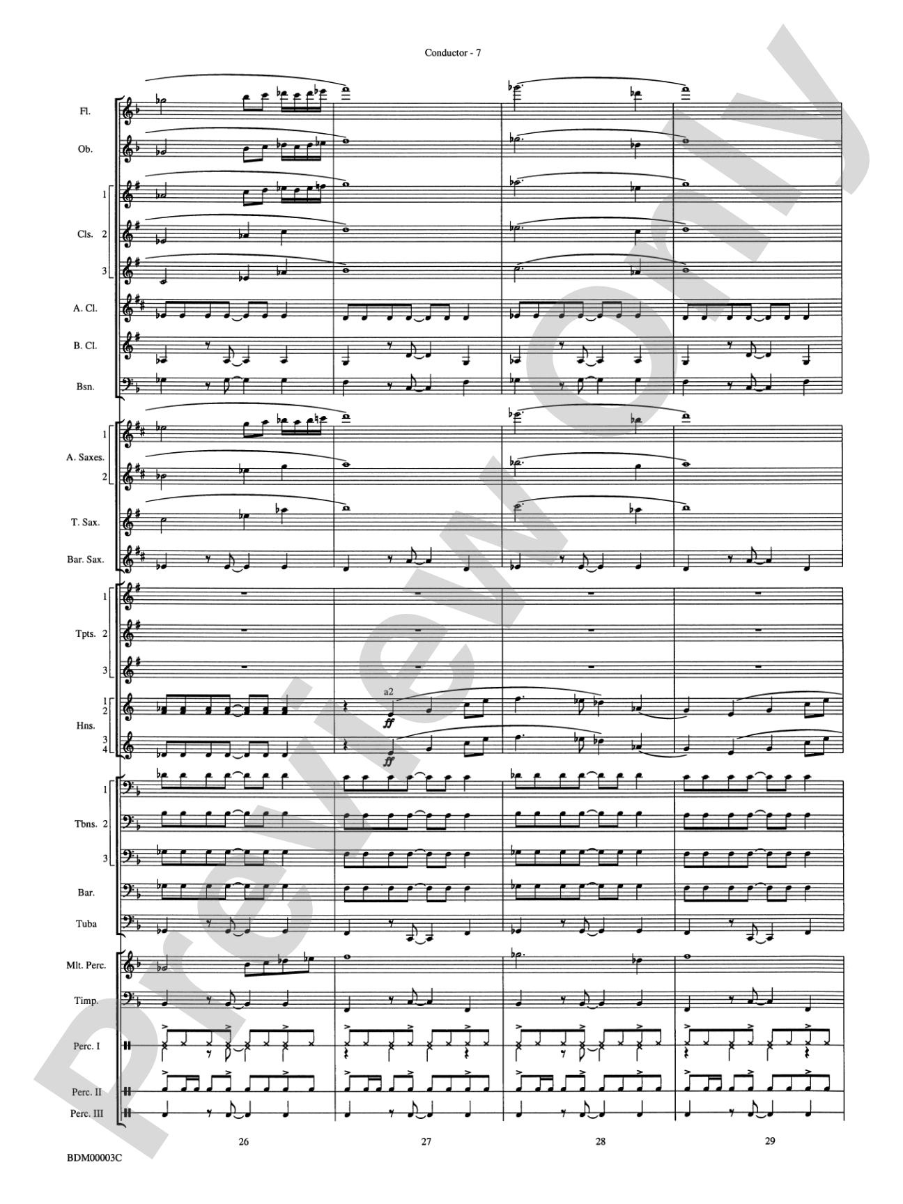 Overture de Argentina: Concert Band Conductor Score & Parts