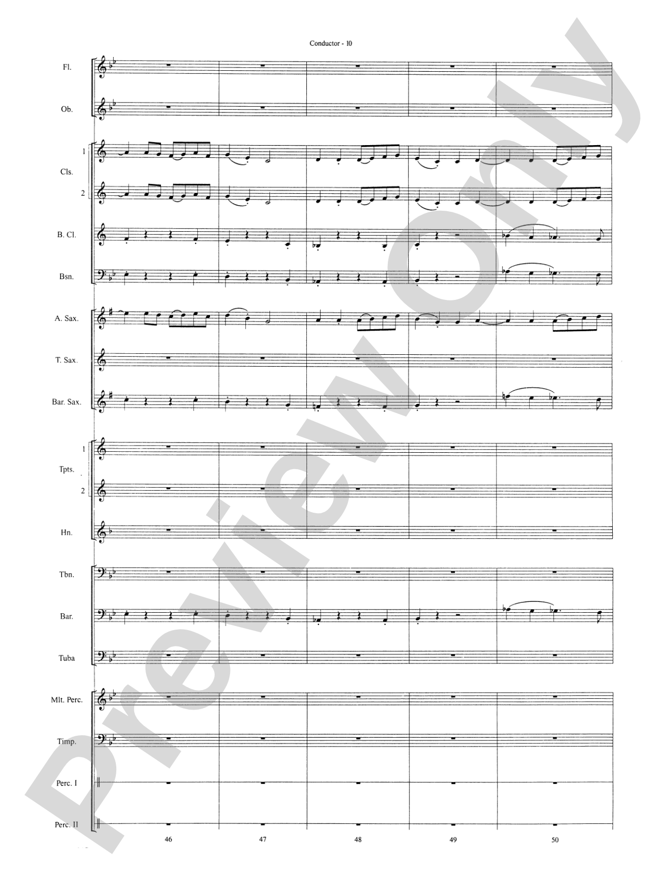 Paths of Glory: Concert Band Conductor Score & Parts