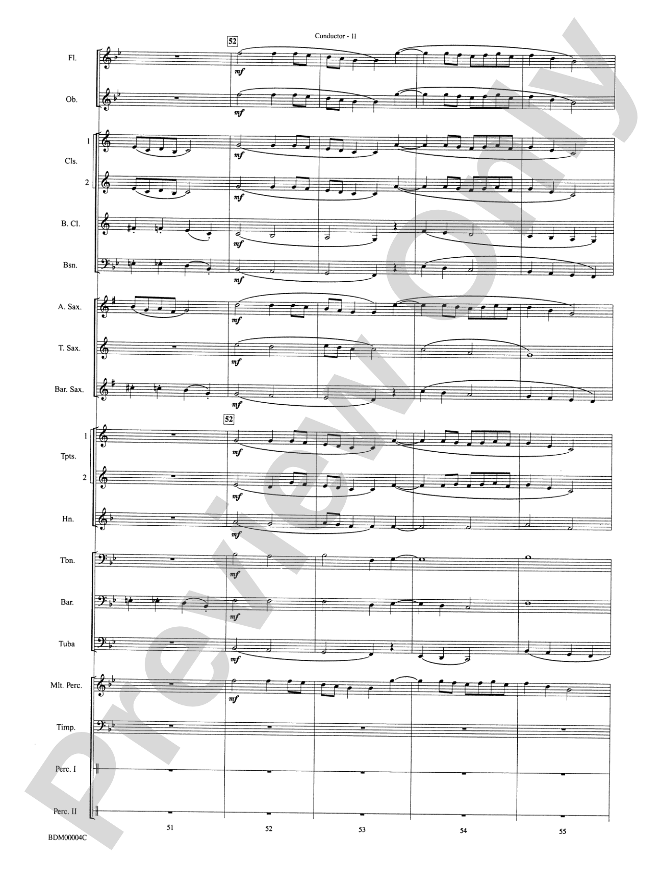 Paths of Glory: Concert Band Conductor Score & Parts