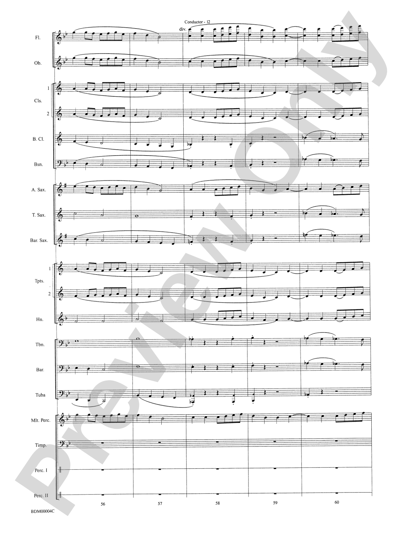 Paths of Glory: Concert Band Conductor Score & Parts