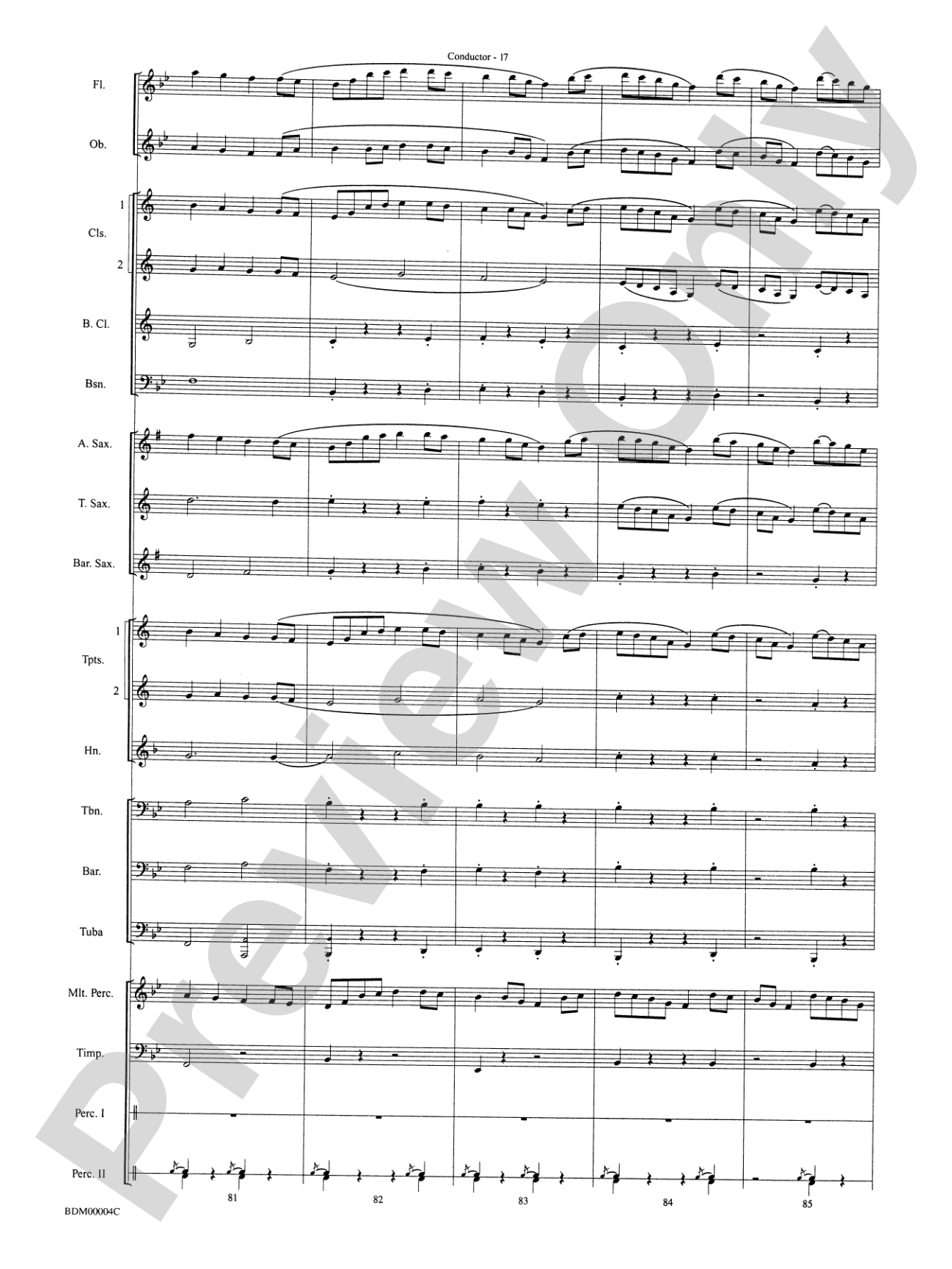 Paths of Glory: Concert Band Conductor Score & Parts