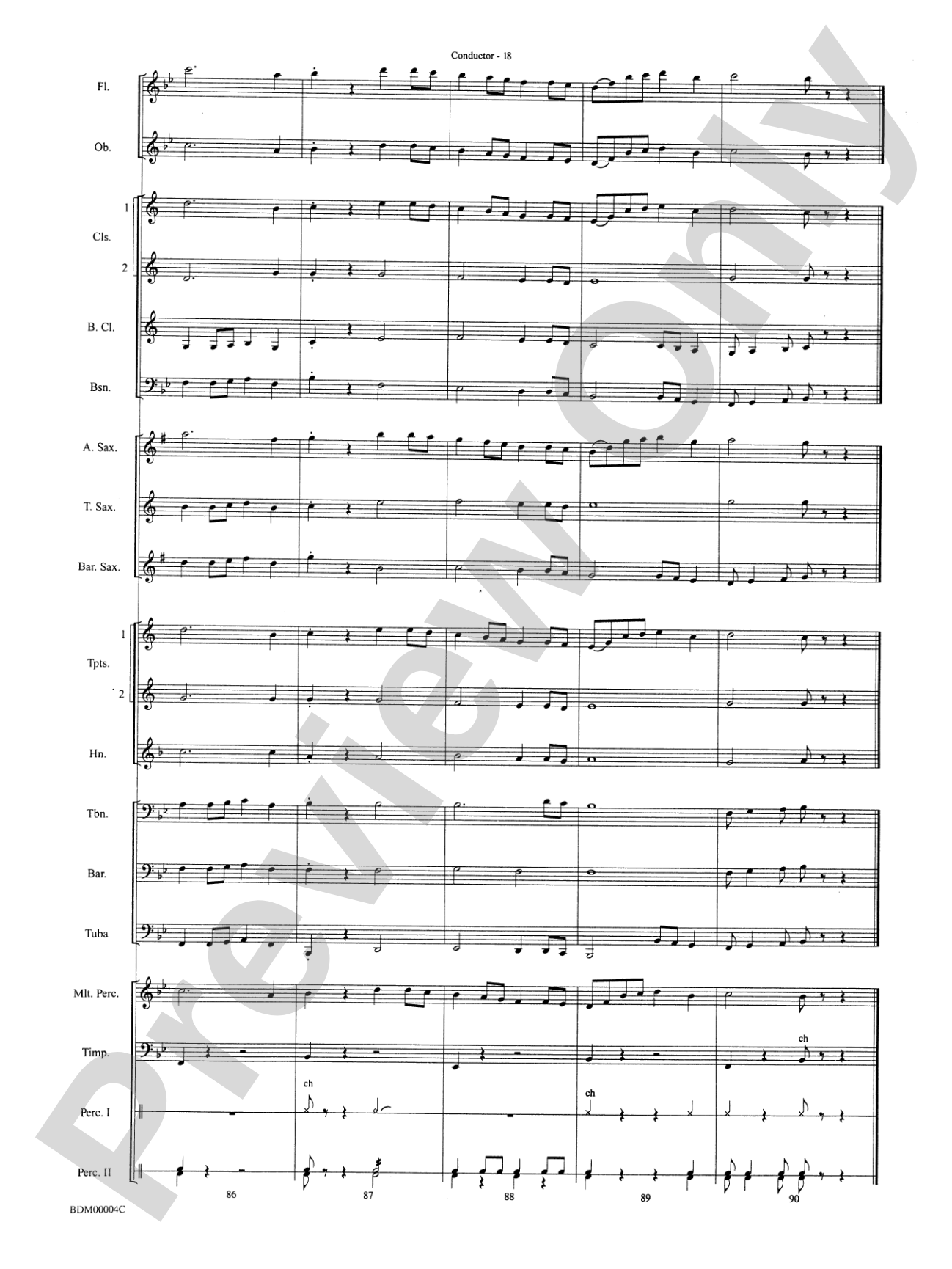 Paths of Glory: Concert Band Conductor Score & Parts