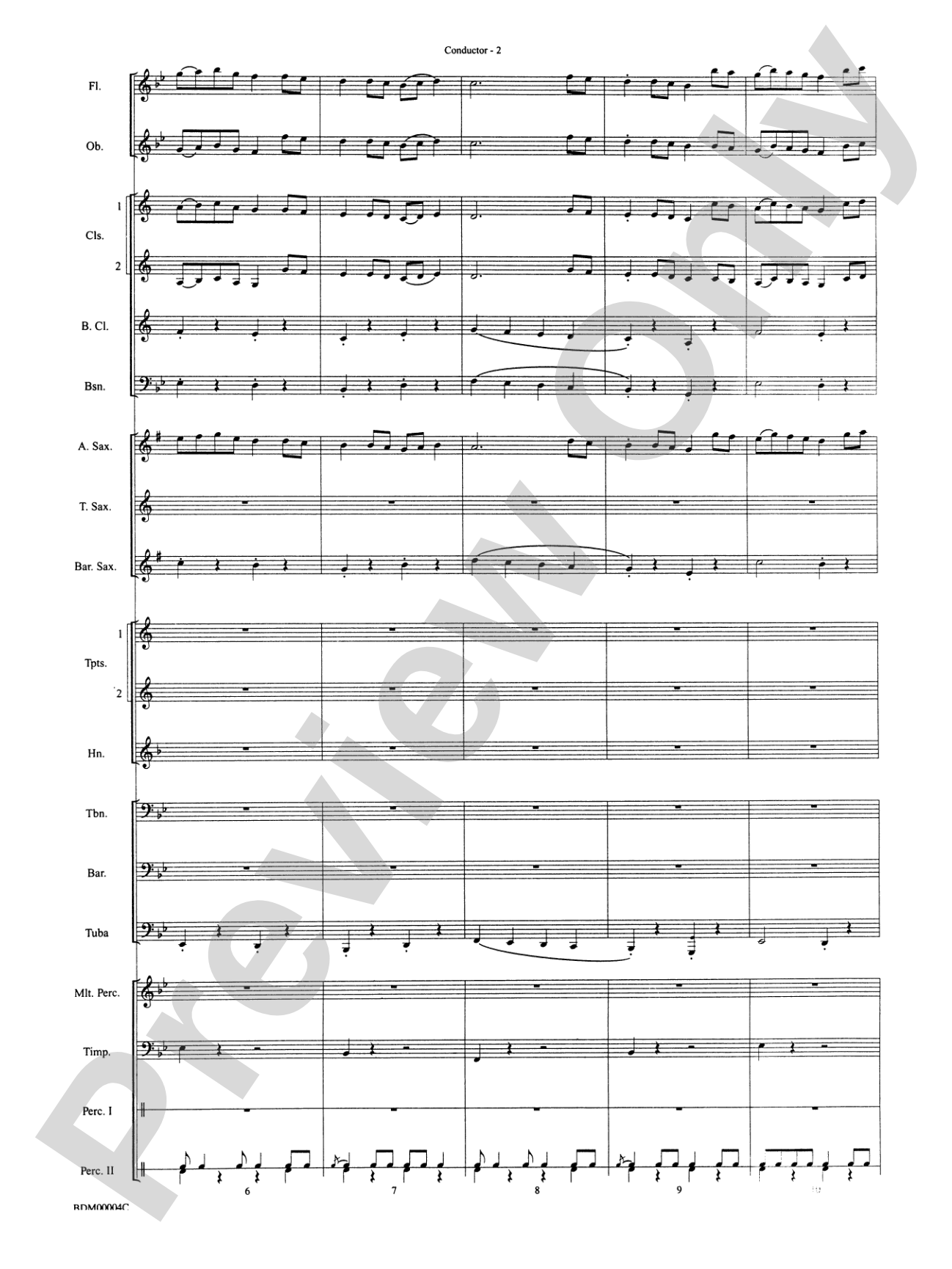 Paths of Glory: Concert Band Conductor Score & Parts