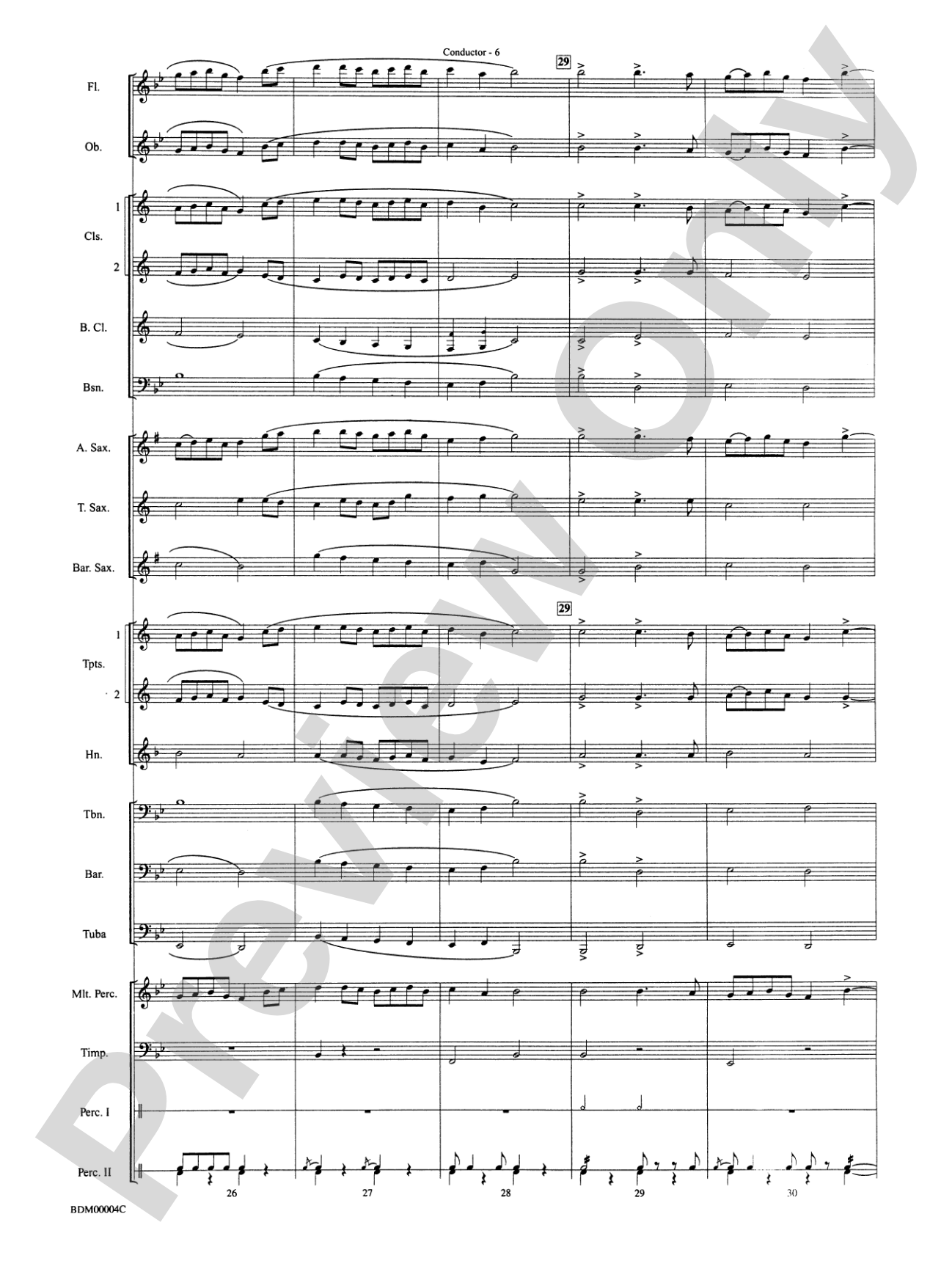 Paths of Glory: Concert Band Conductor Score & Parts